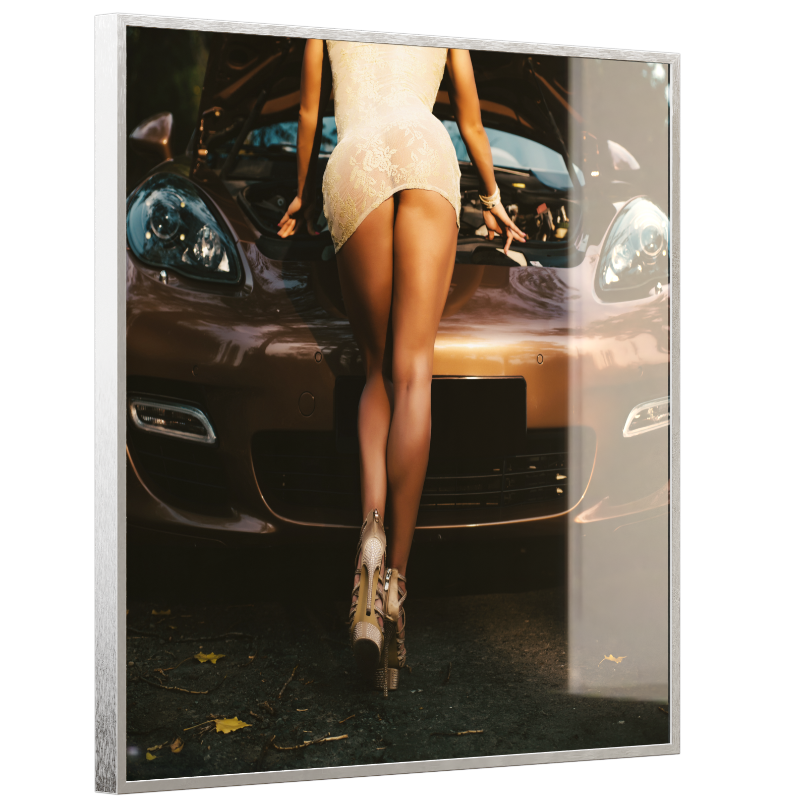 Deko Glas Wandbild Motiv 064 Car Service