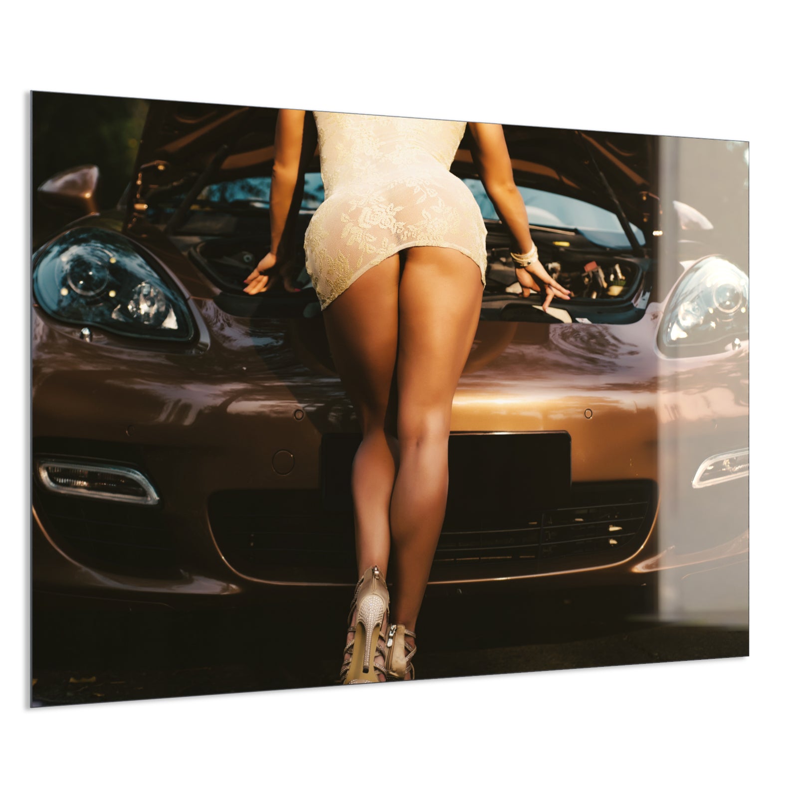 Deko Glas Wandbild Motiv 064 Car Service