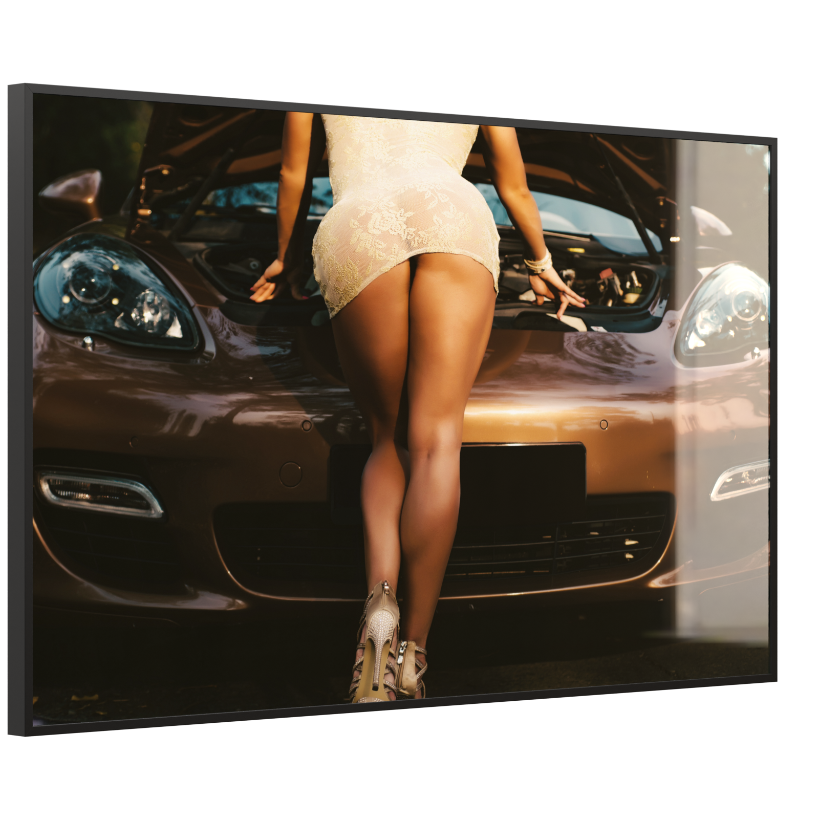 Deko Glas Wandbild Motiv 064 Car Service