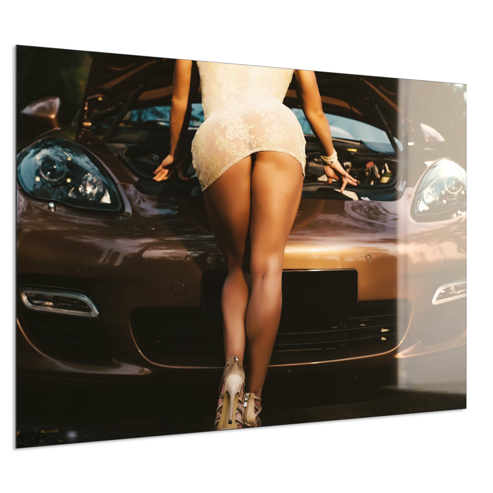 Deko Glas Wandbild Motiv 064 Car Service