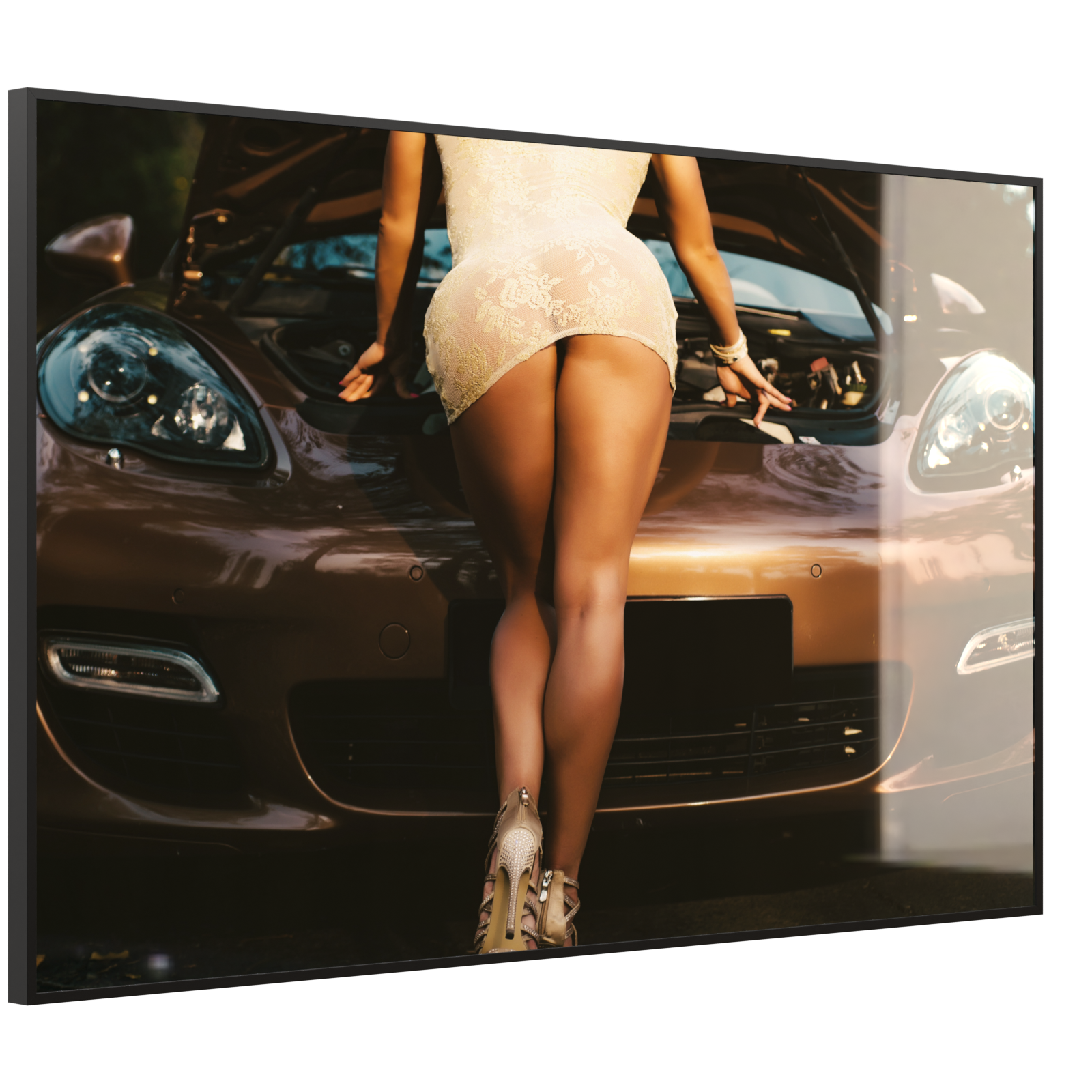 Deko Glas Wandbild Motiv 064 Car Service