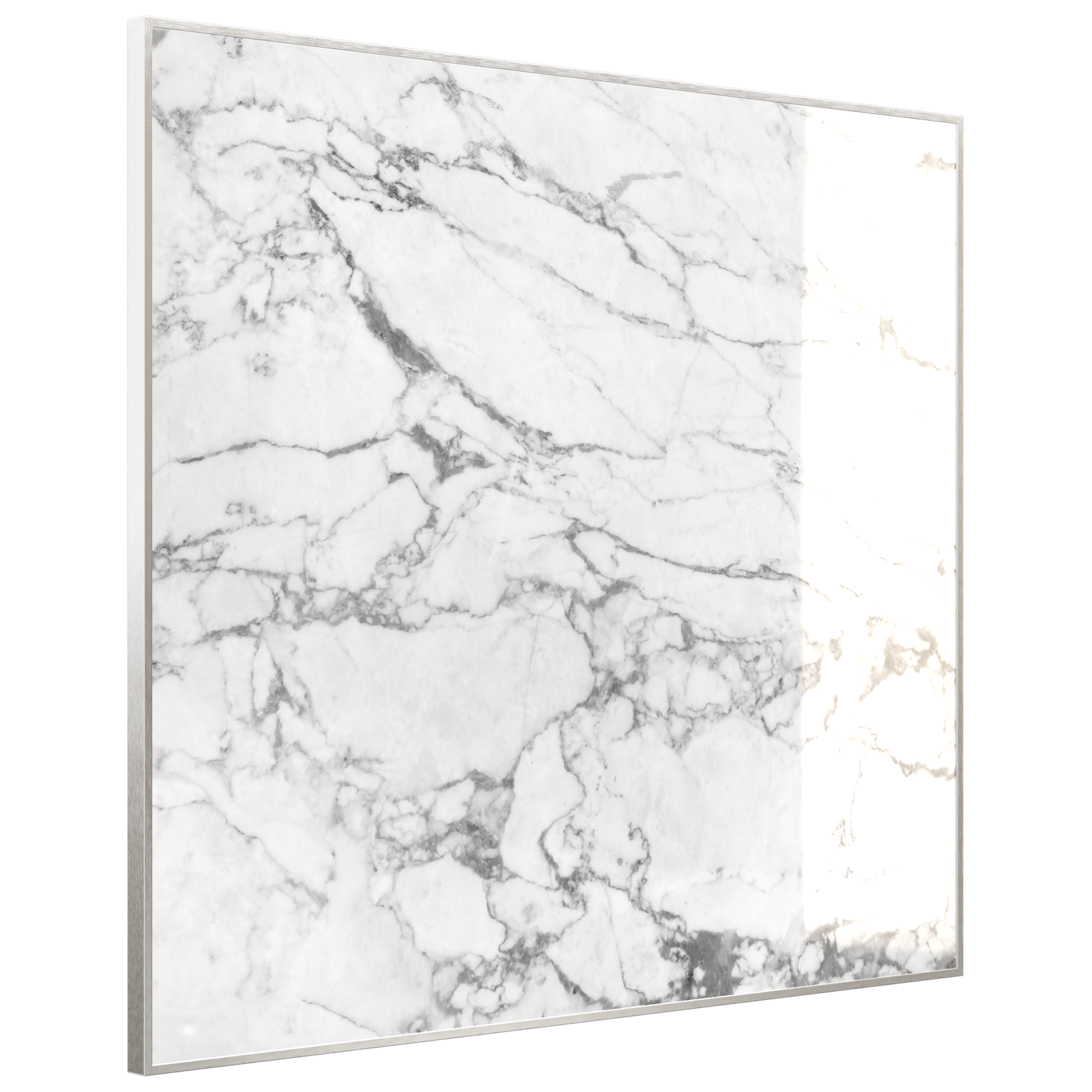 Deko Glas Wandbild Motiv 068 Marmor Weiß