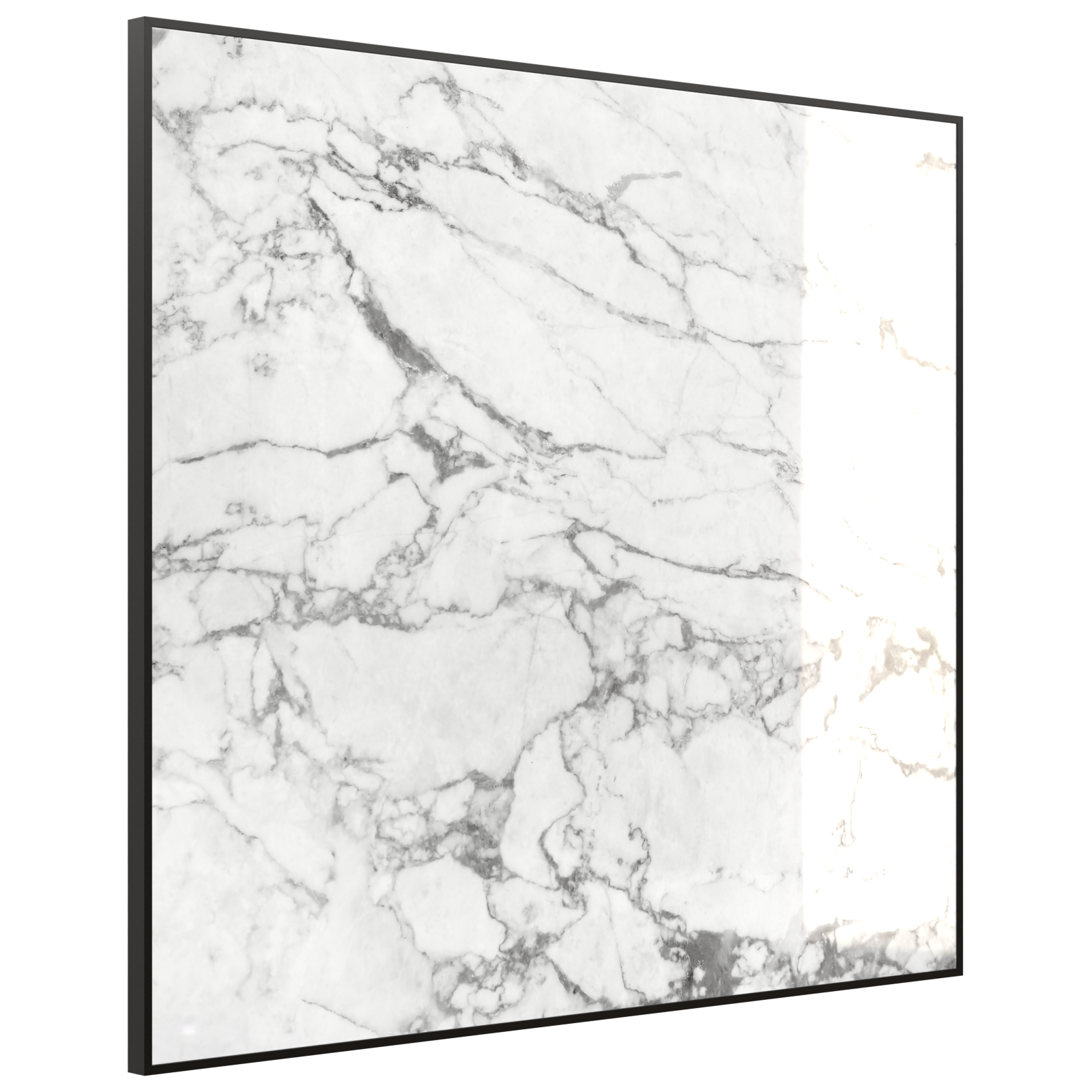 Deko Glas Wandbild Motiv 068 Marmor Weiß