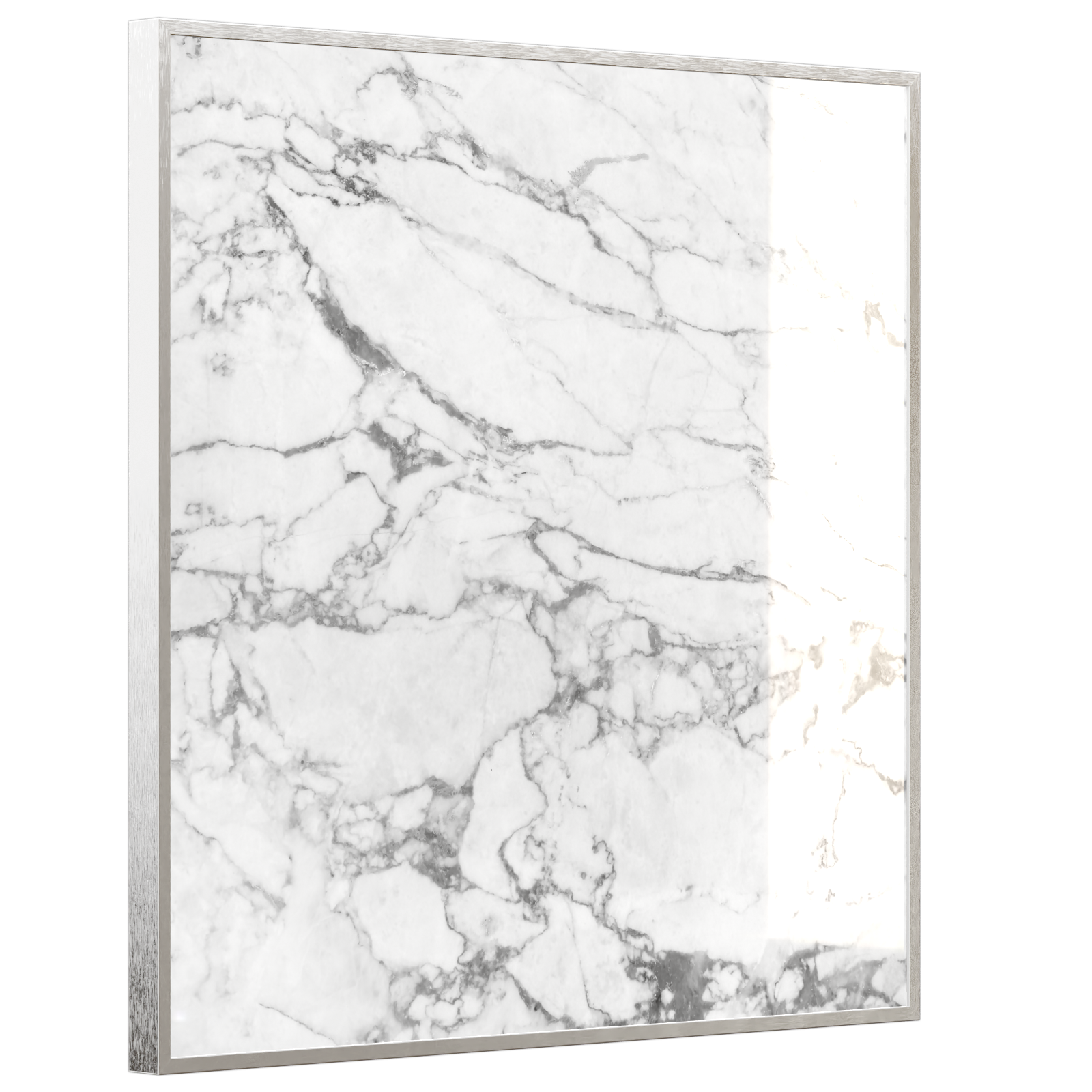 Deko Glas Wandbild Motiv 068 Marmor Weiß