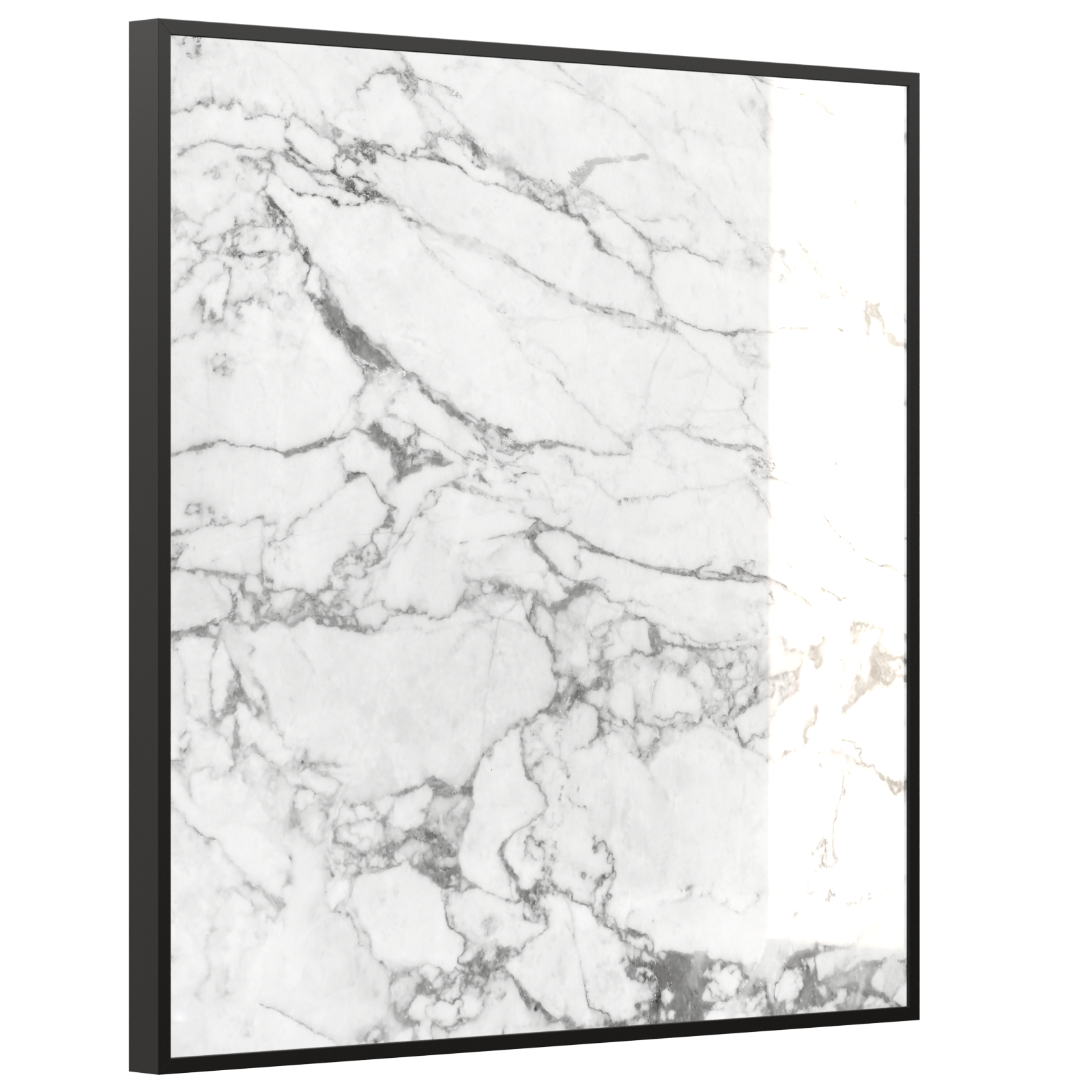 Deko Glas Wandbild Motiv 068 Marmor Weiß