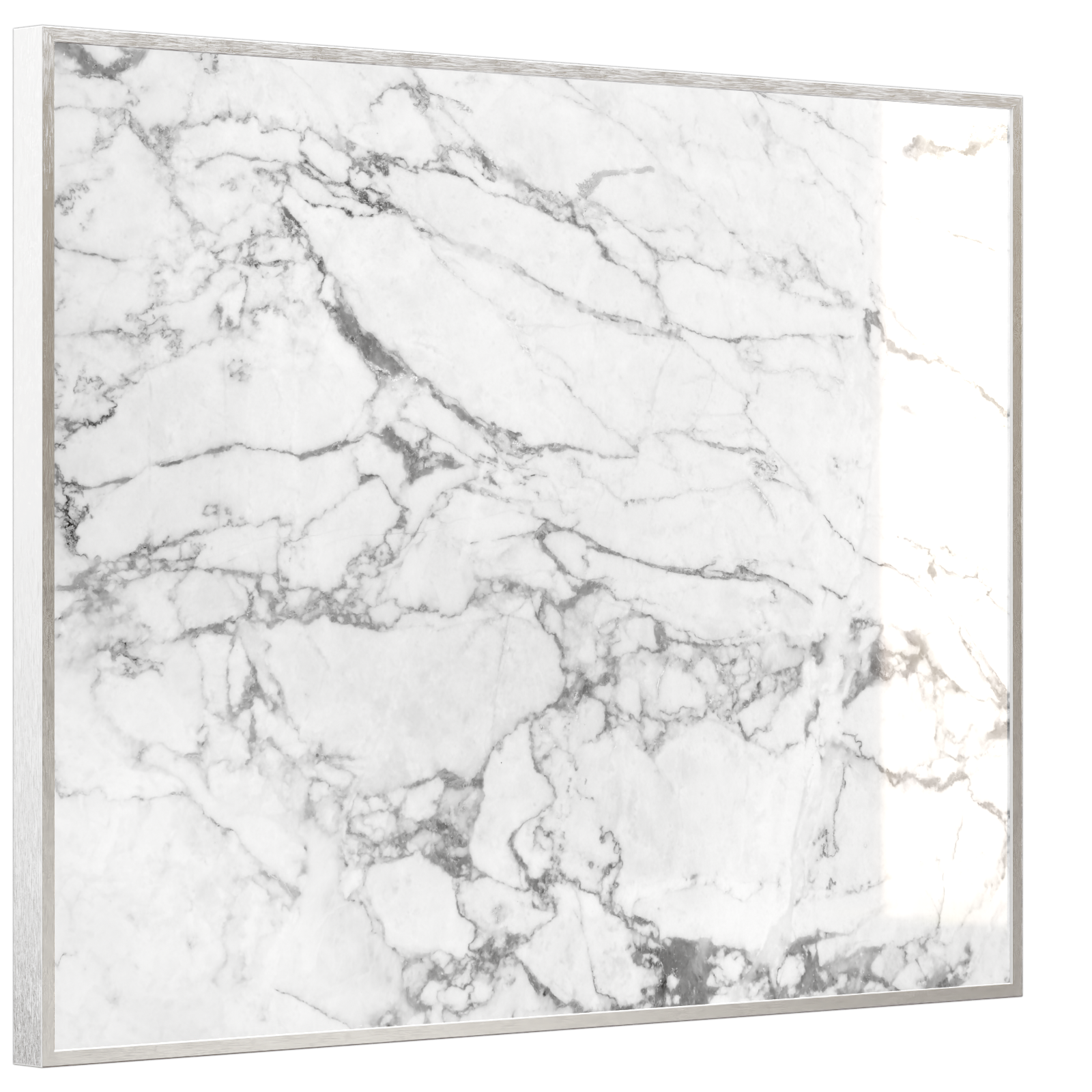 Deko Glas Wandbild Motiv 068 Marmor Weiß