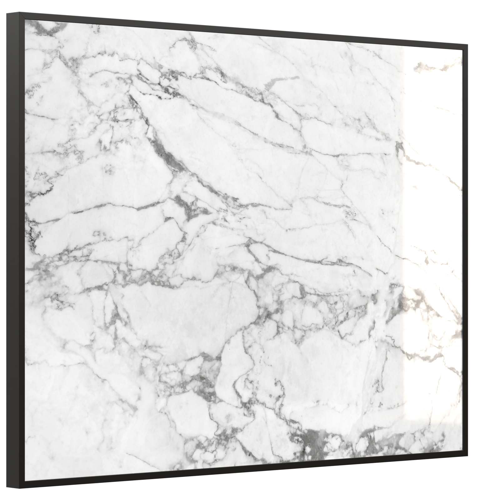 Deko Glas Wandbild Motiv 068 Marmor Weiß