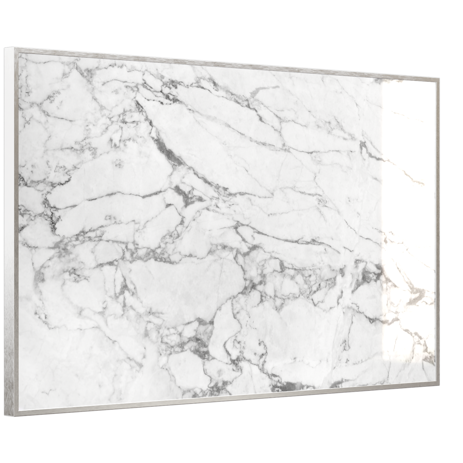 Deko Glas Wandbild Motiv 068 Marmor Weiß