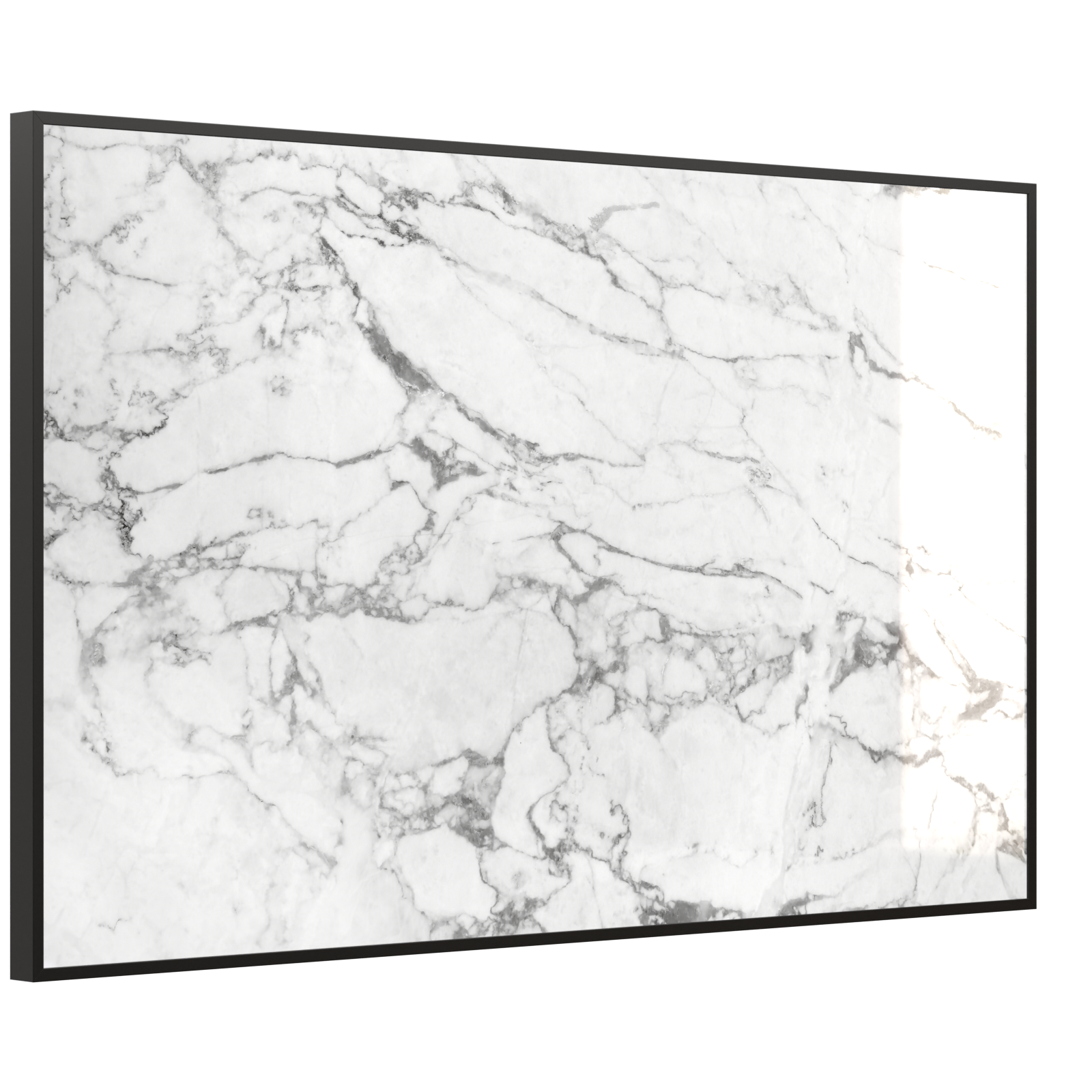 Deko Glas Wandbild Motiv 068 Marmor Weiß