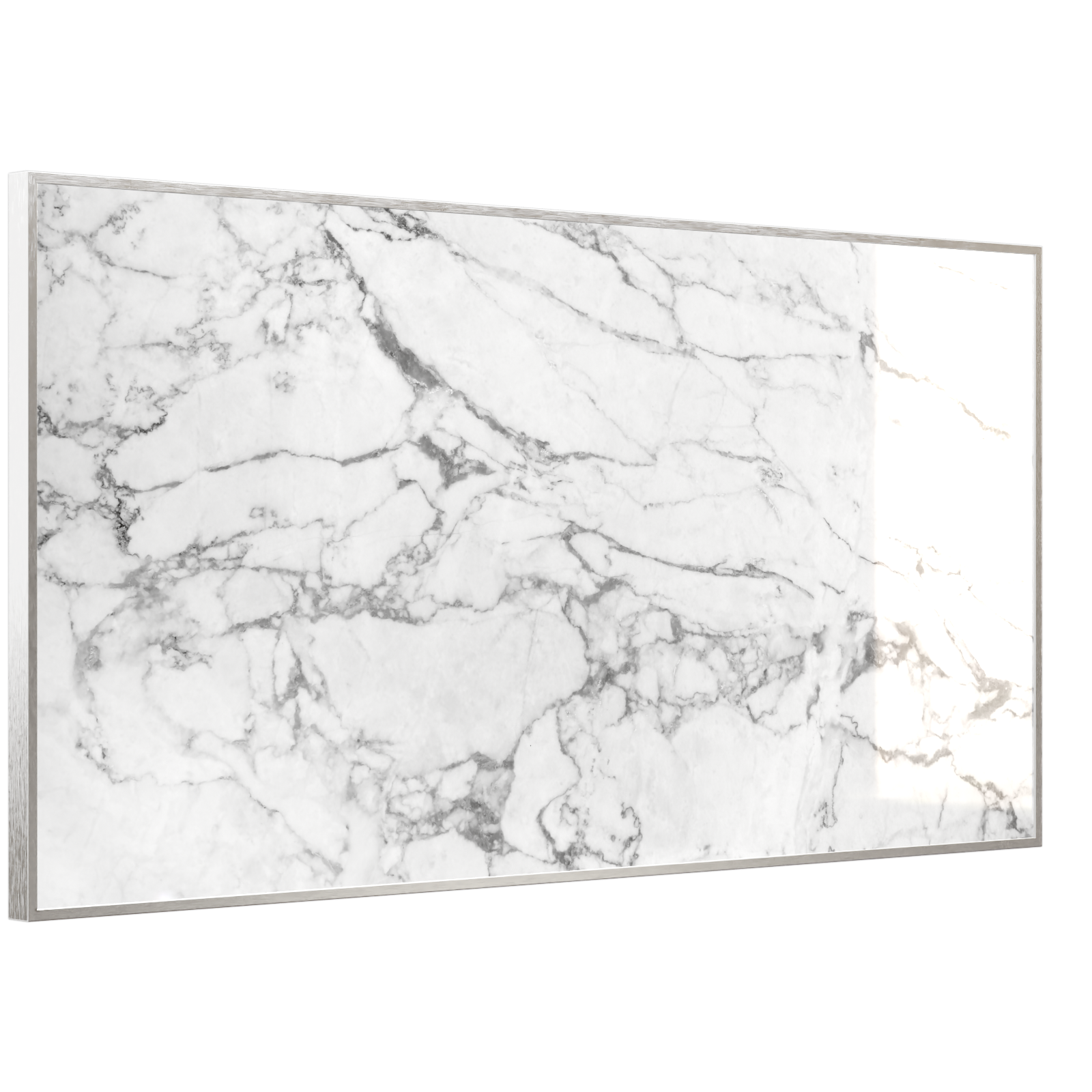 Deko Glas Wandbild Motiv 068 Marmor Weiß