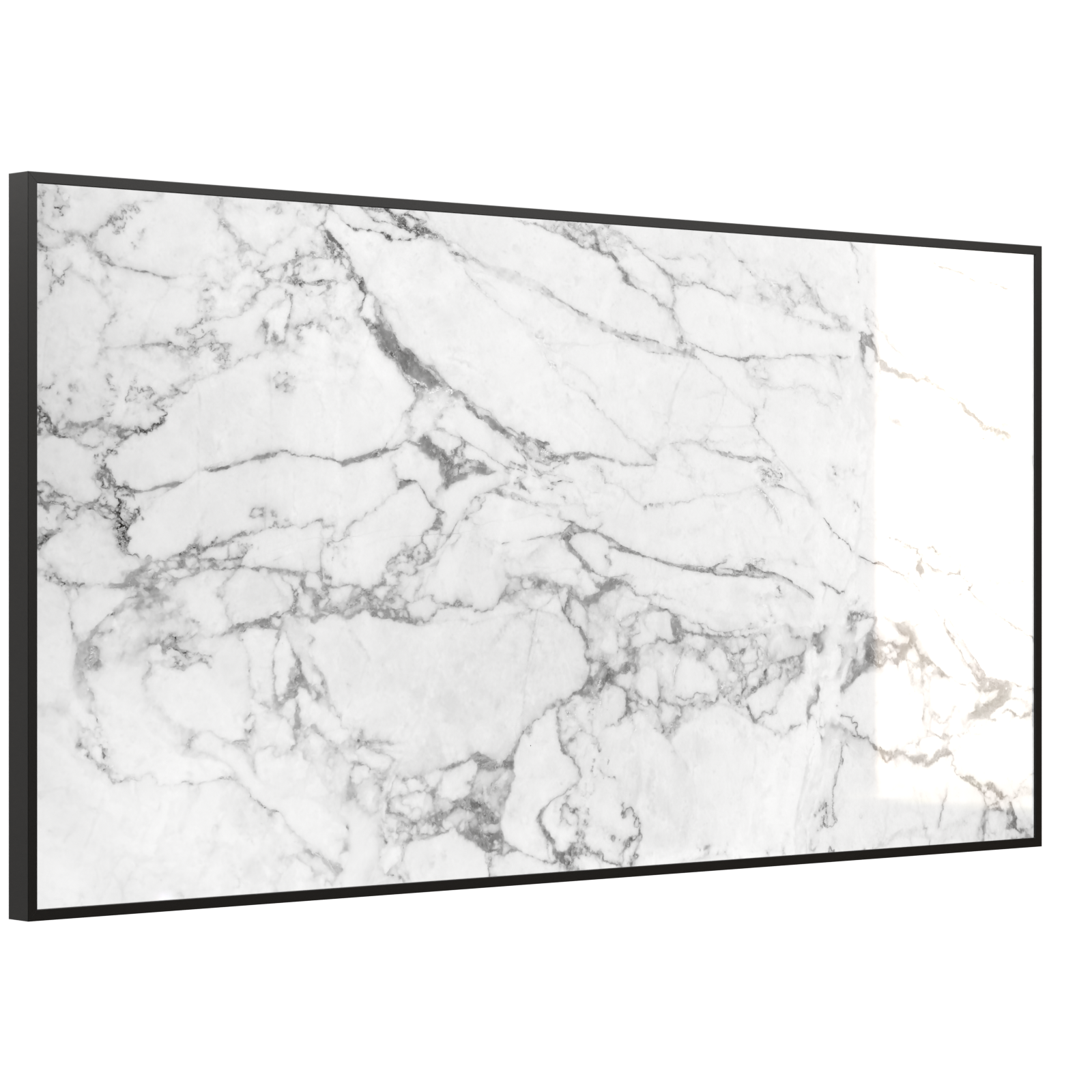 Deko Glas Wandbild Motiv 068 Marmor Weiß