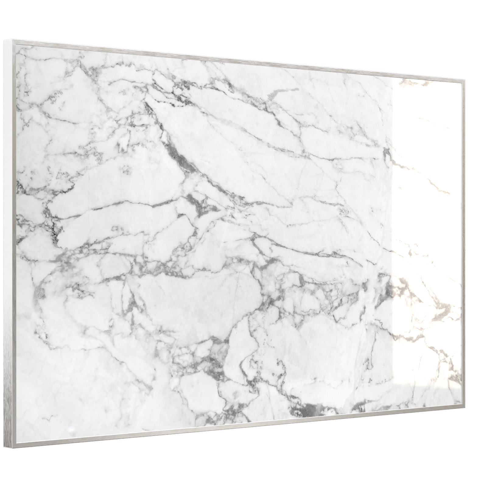 Deko Glas Wandbild Motiv 068 Marmor Weiß