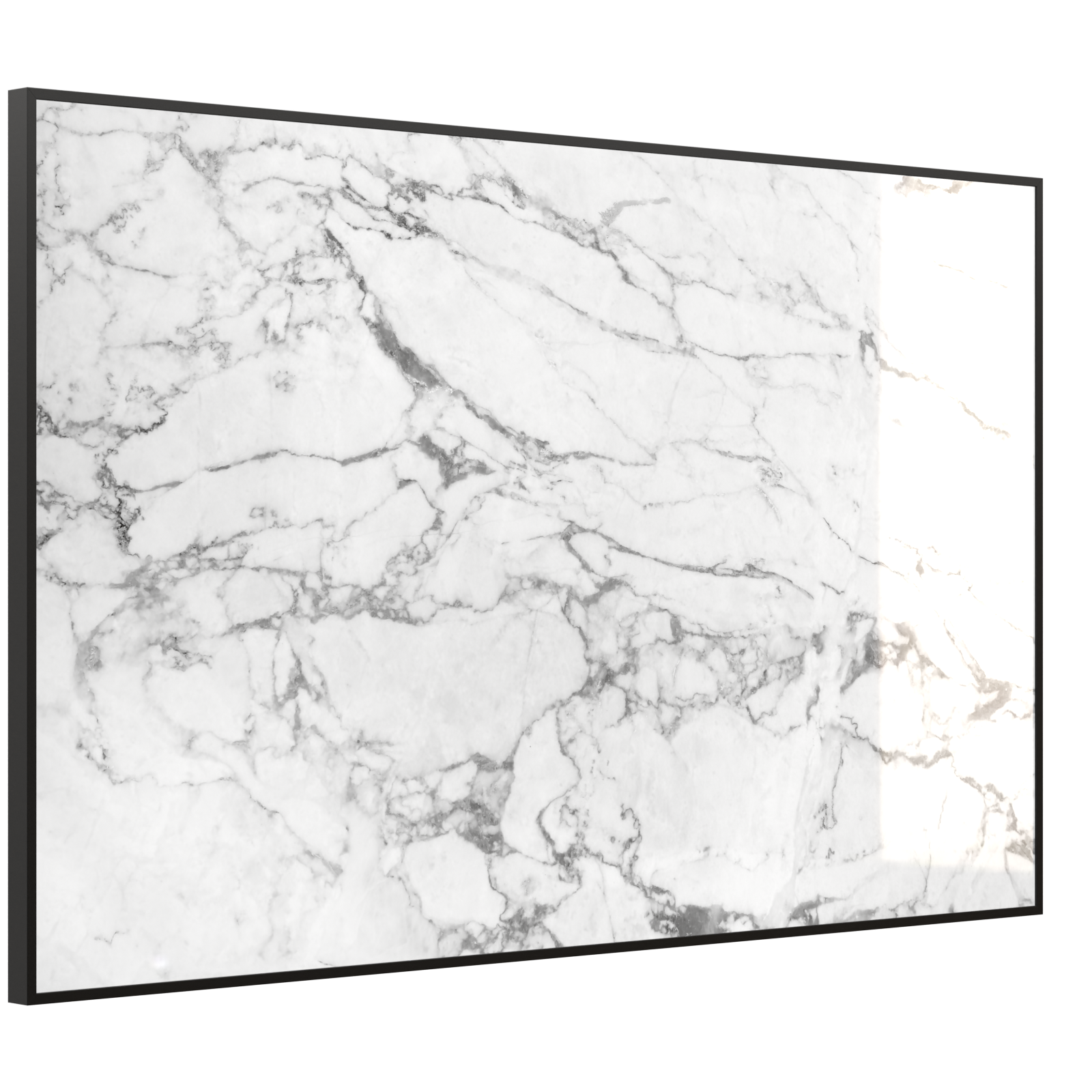 Deko Glas Wandbild Motiv 068 Marmor Weiß