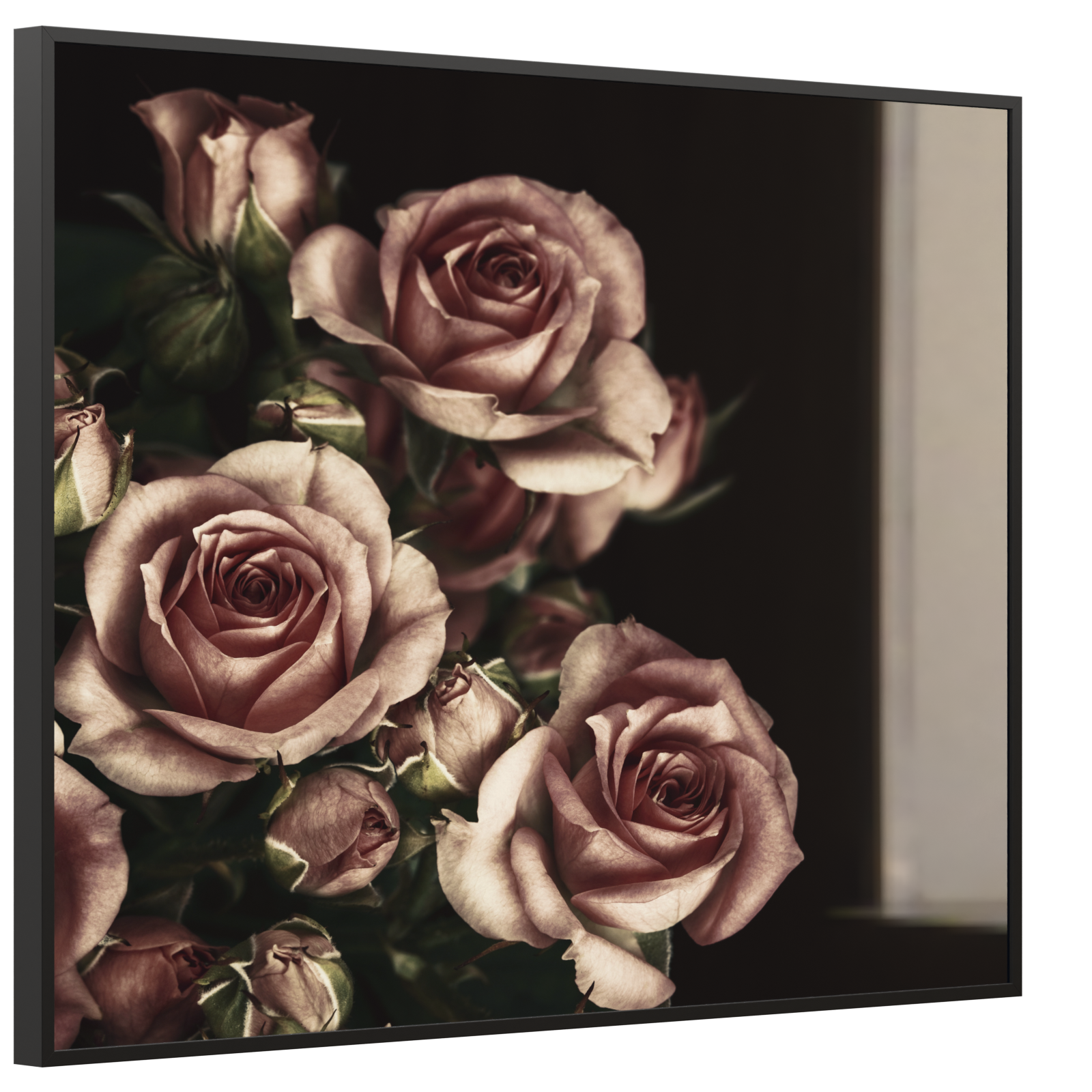 Deko Glas Wandbild Motiv 007 Rosen