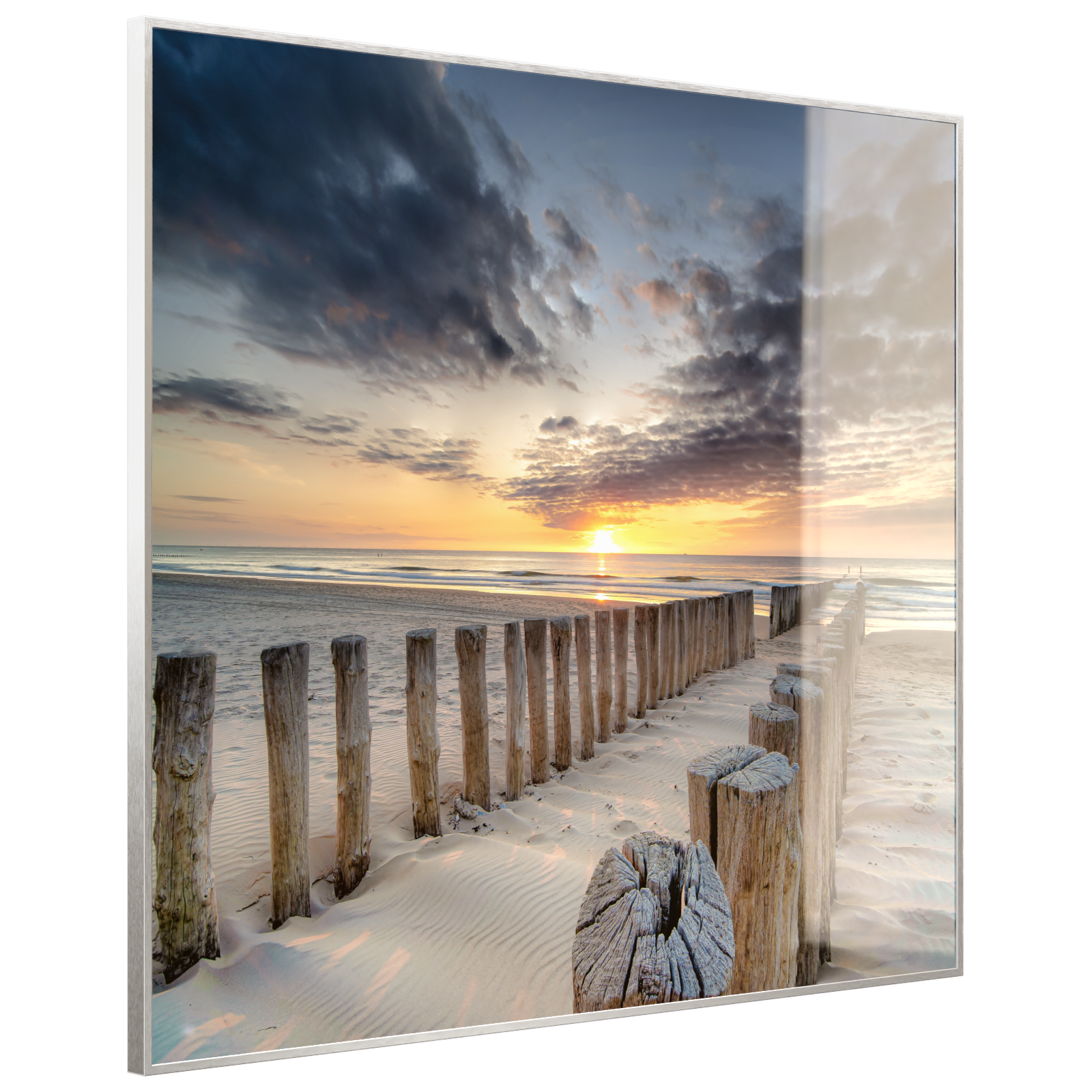 Deko Glas Wandbild Motiv 076 Wellenbrecher