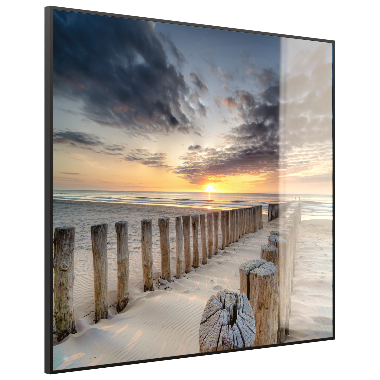 Deko Glas Wandbild Motiv 076 Wellenbrecher