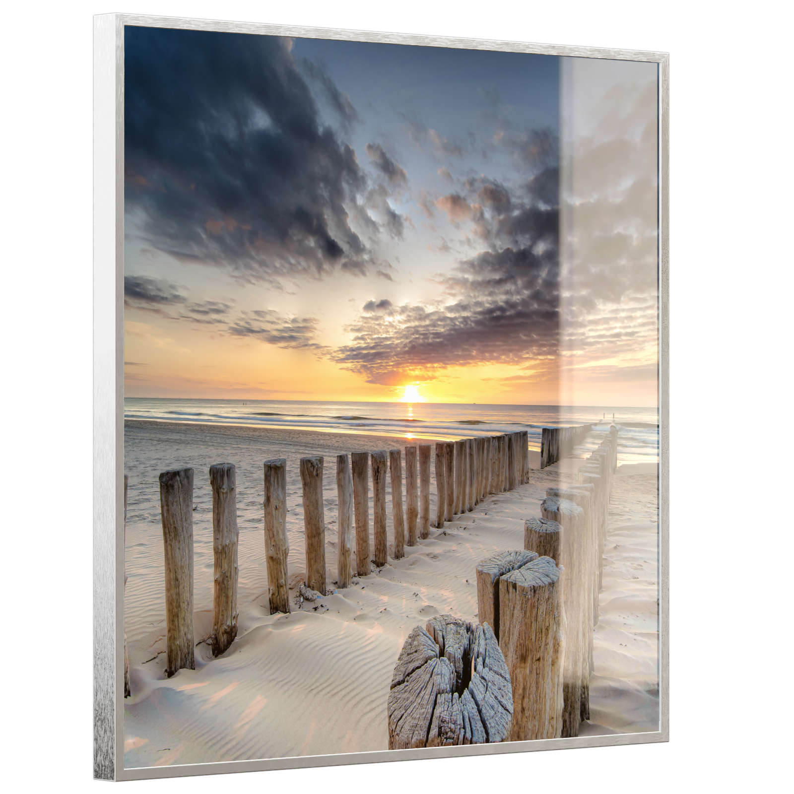 Deko Glas Wandbild Motiv 076 Wellenbrecher