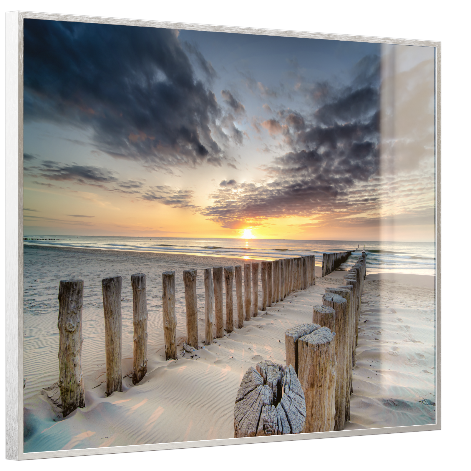 Deko Glas Wandbild Motiv 076 Wellenbrecher