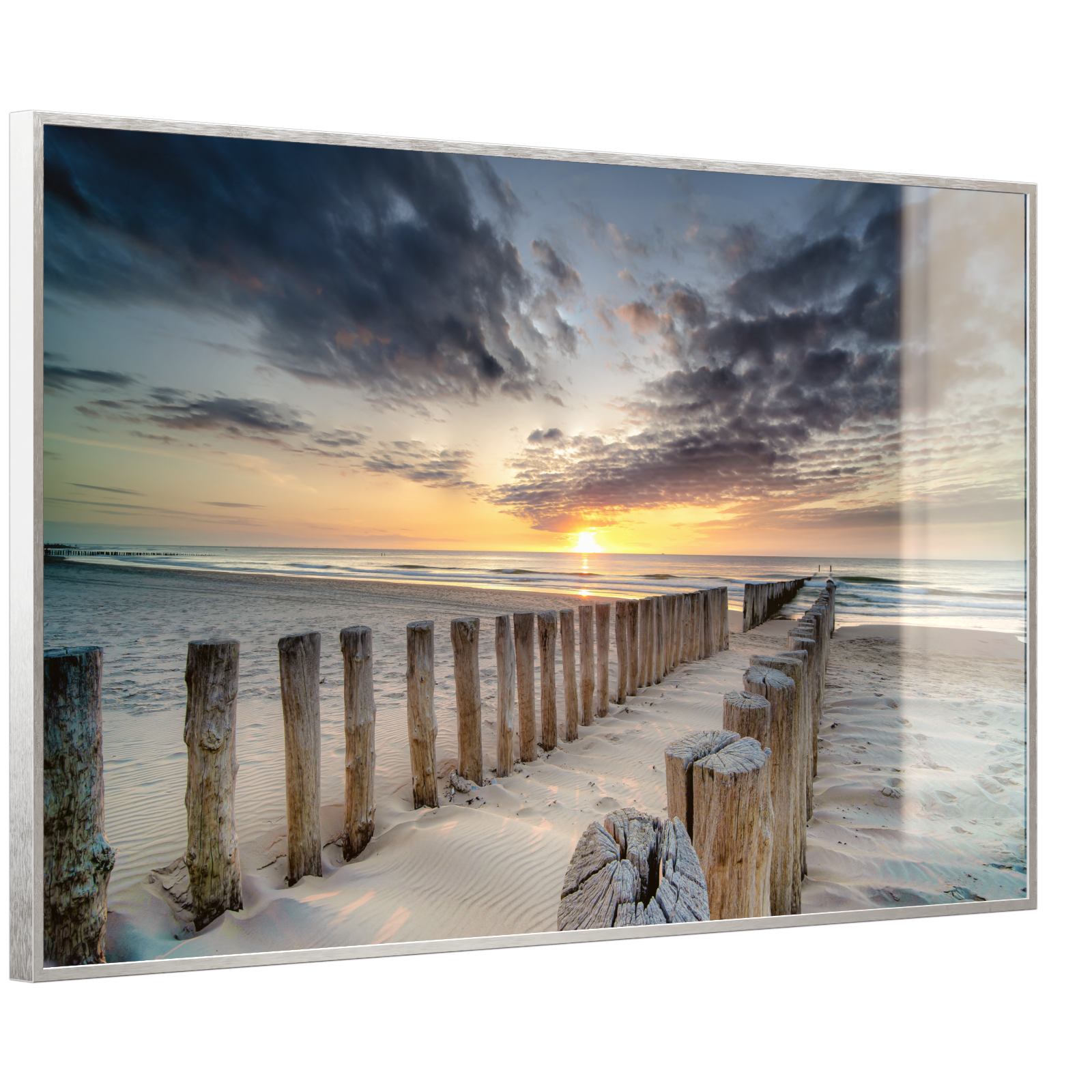 Deko Glas Wandbild Motiv 076 Wellenbrecher