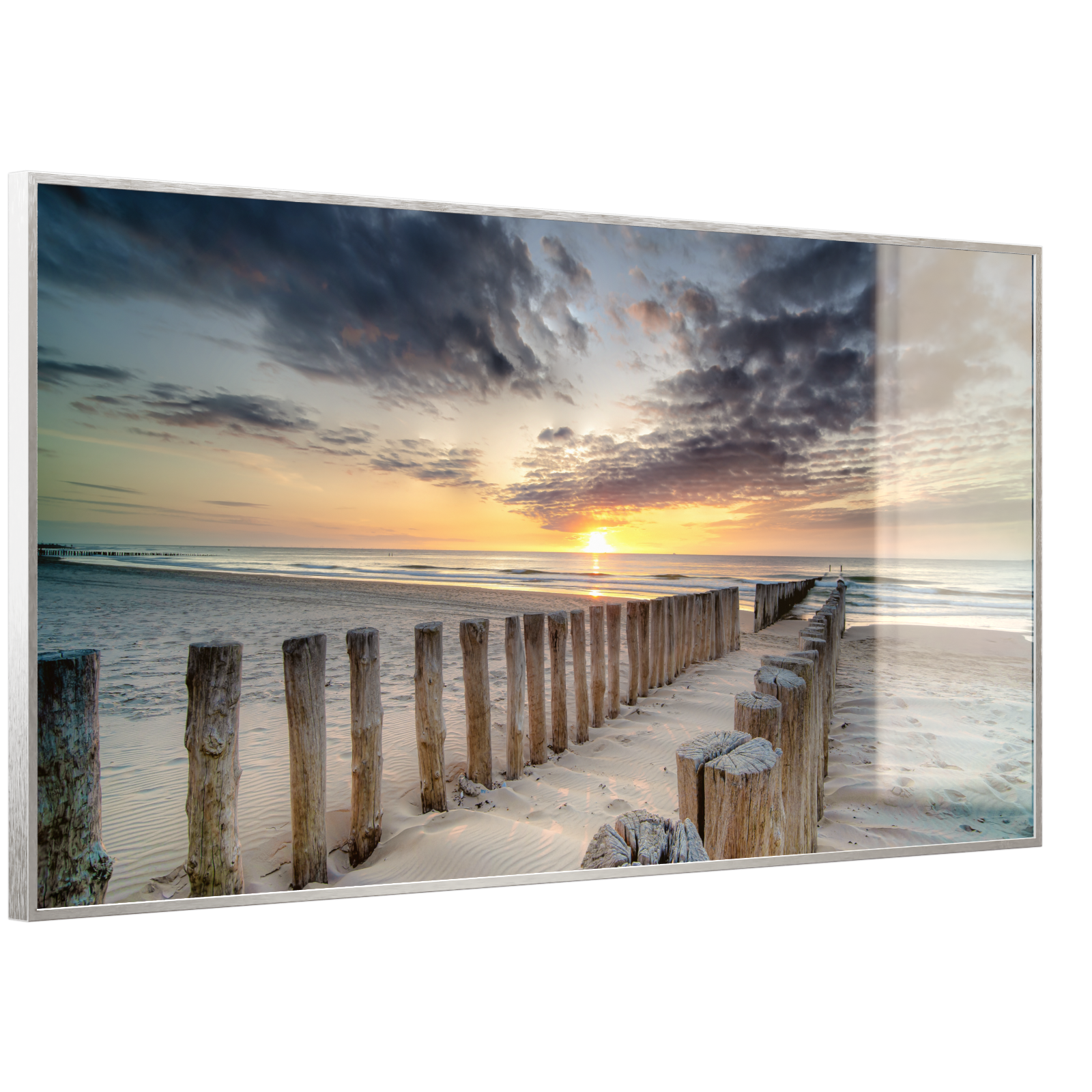 Deko Glas Wandbild Motiv 076 Wellenbrecher