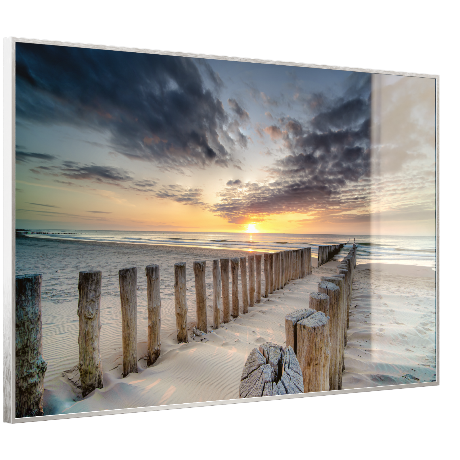 Deko Glas Wandbild Motiv 076 Wellenbrecher