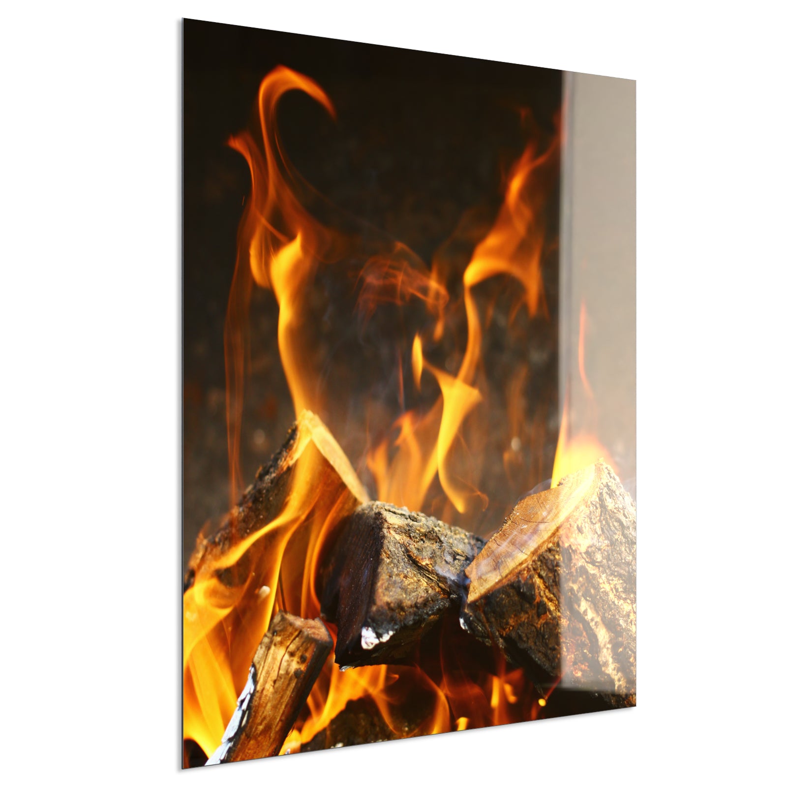 Deko Glas Wandbild Motiv 077h Feuerstelle