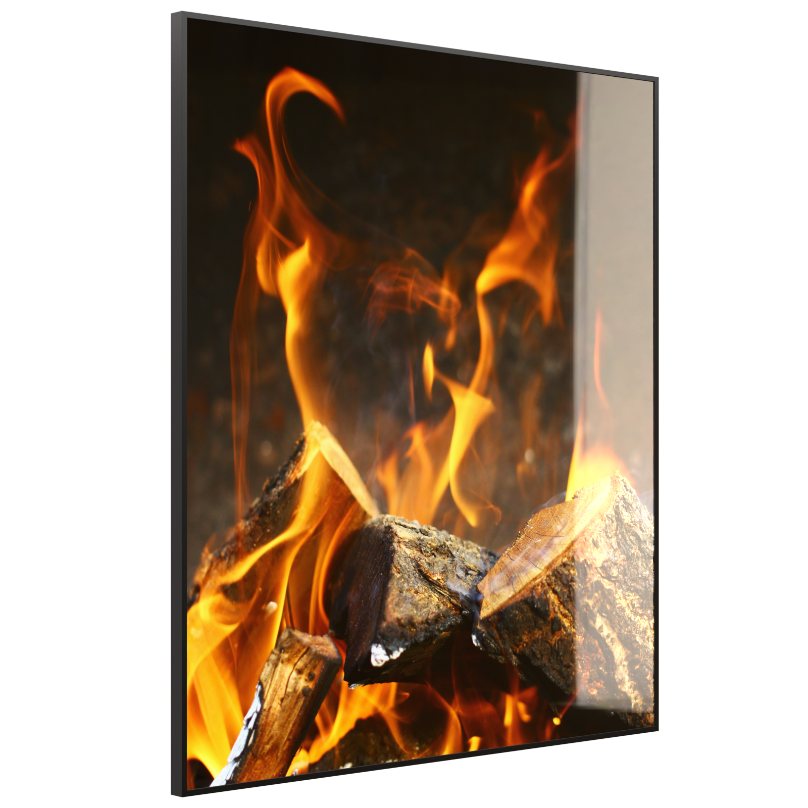 Deko Glas Wandbild Motiv 077h Feuerstelle