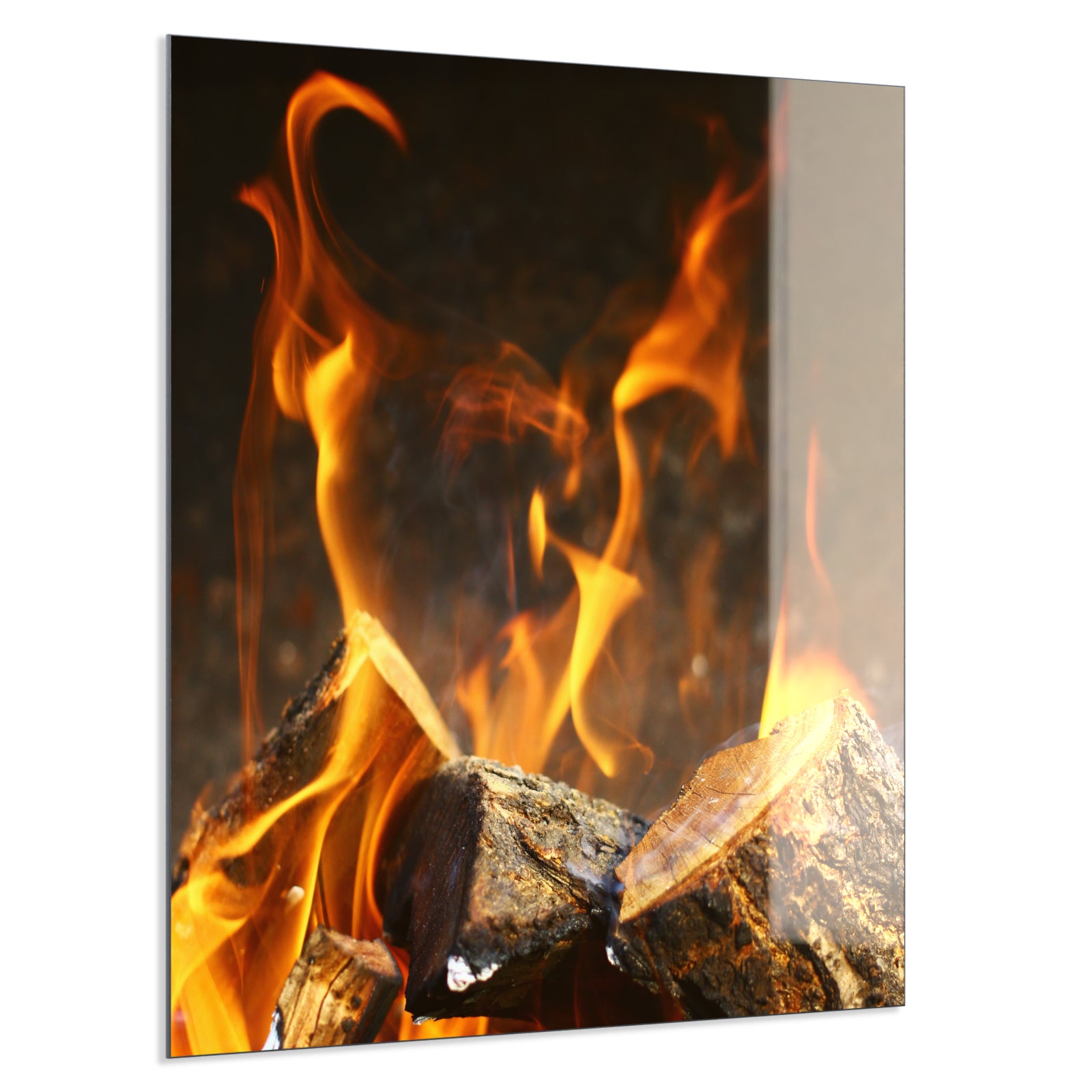 Deko Glas Wandbild Motiv 077h Feuerstelle