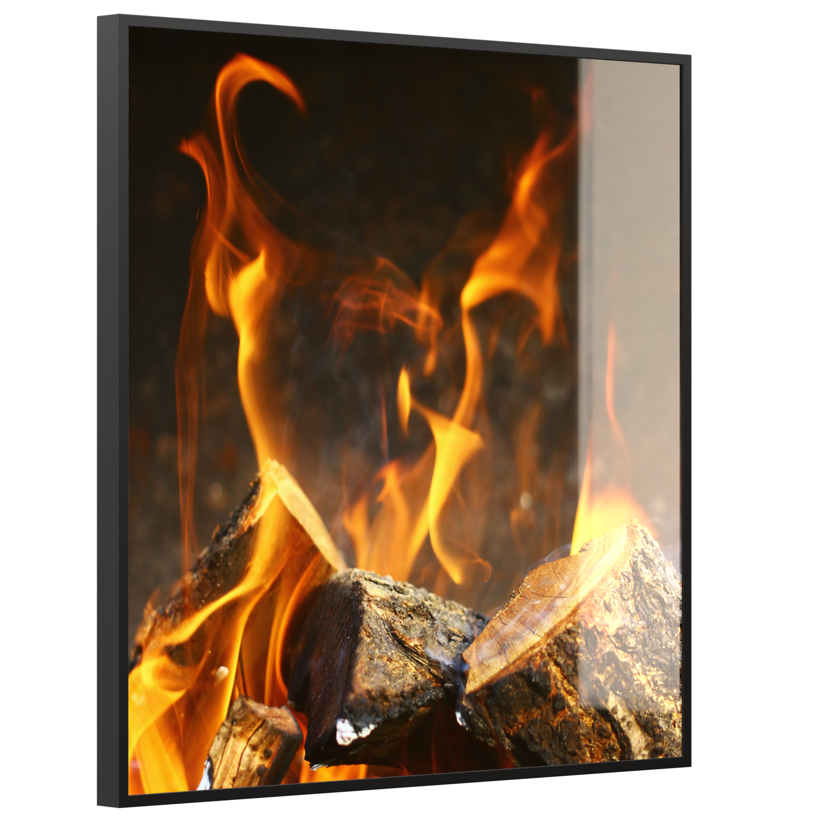 Deko Glas Wandbild Motiv 077h Feuerstelle