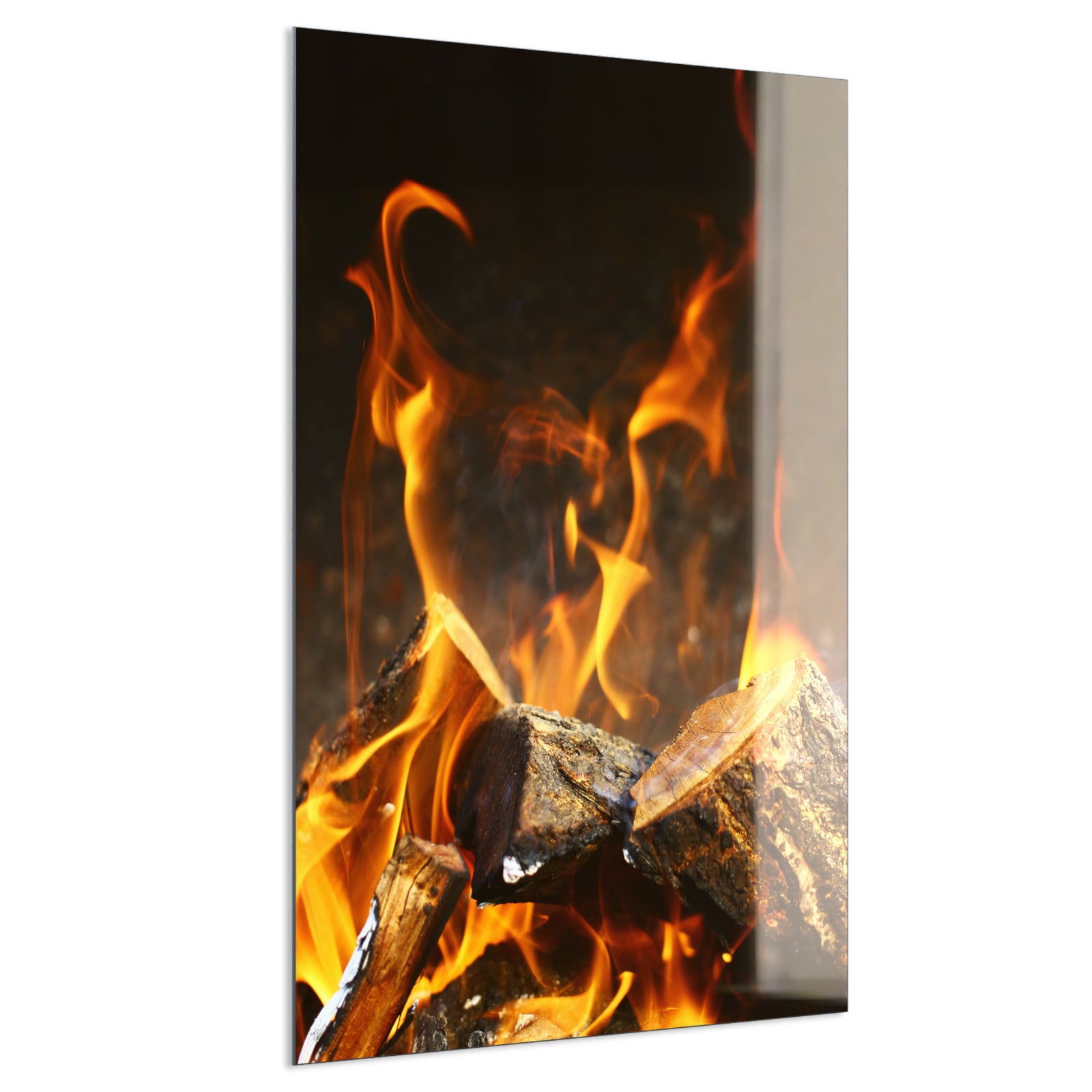 Deko Glas Wandbild Motiv 077h Feuerstelle