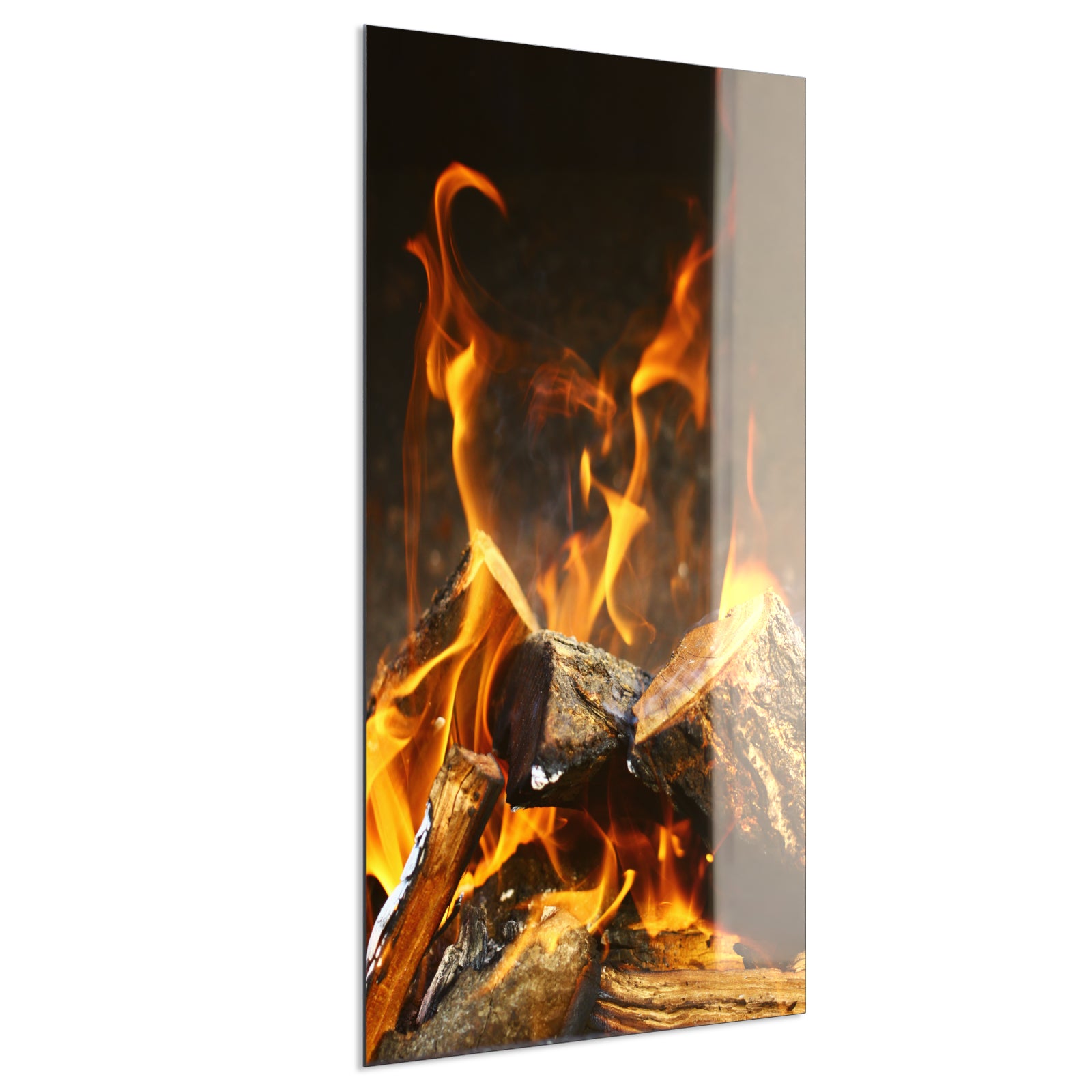 Deko Glas Wandbild Motiv 077h Feuerstelle