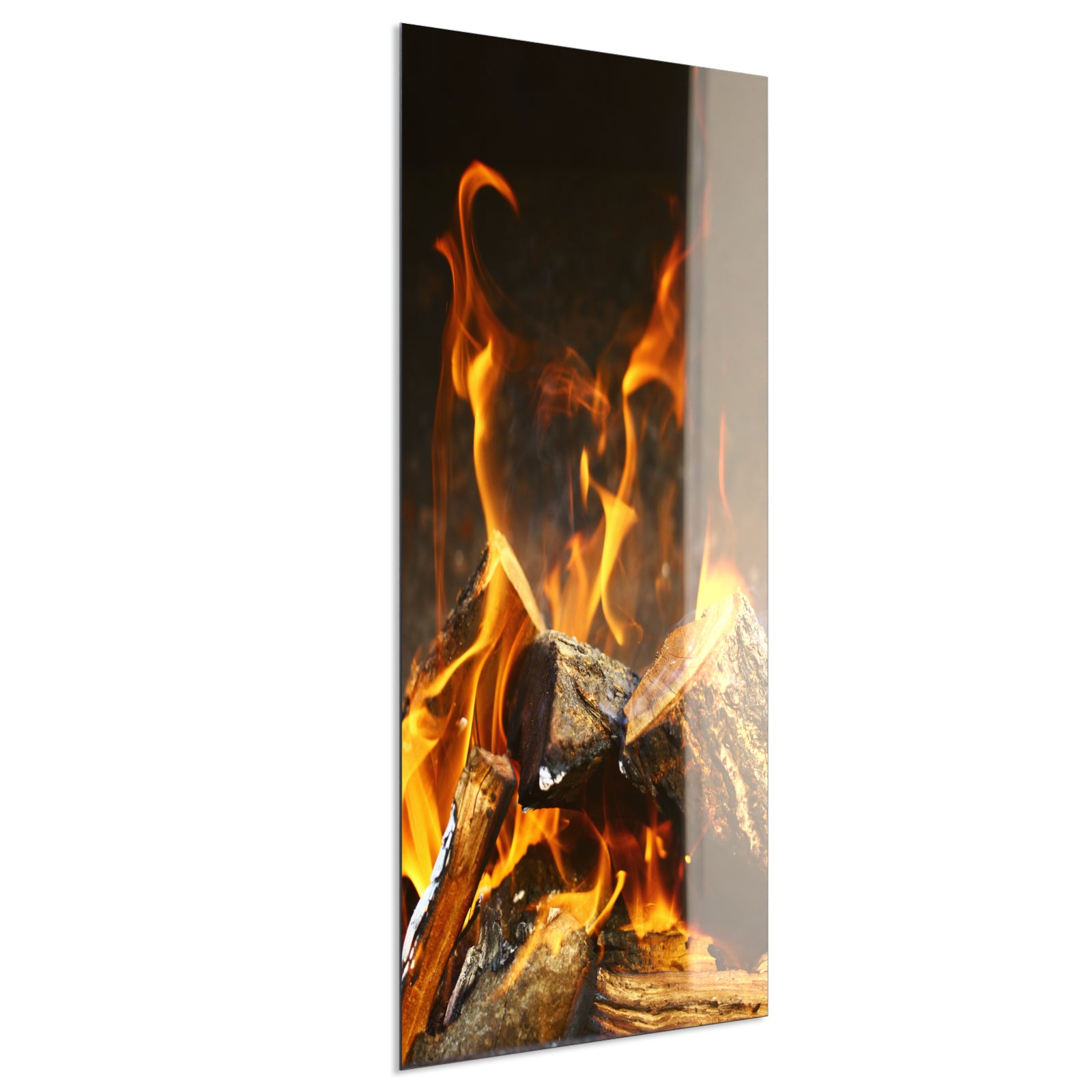 Deko Glas Wandbild Motiv 077h Feuerstelle
