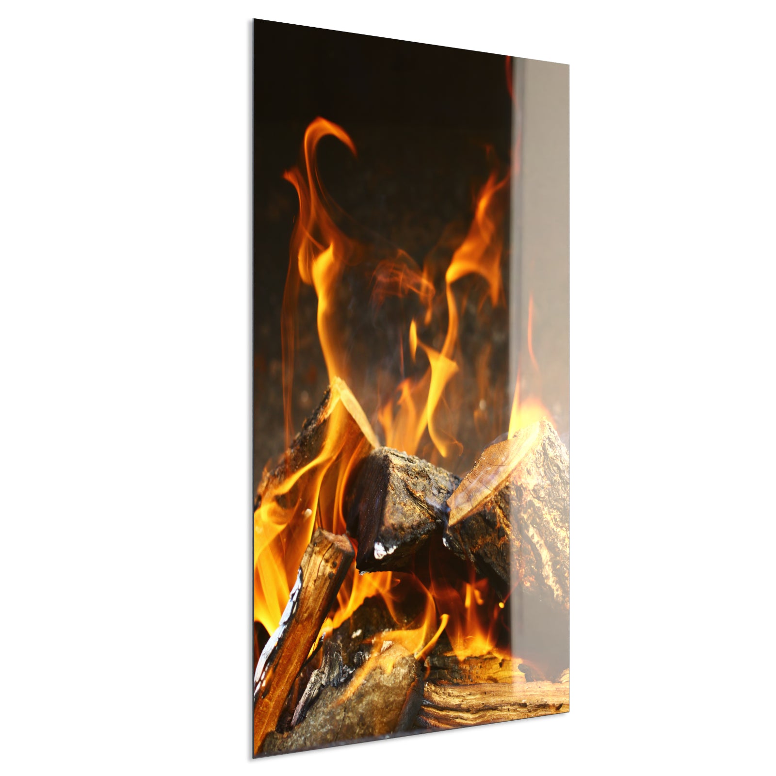 Deko Glas Wandbild Motiv 077h Feuerstelle