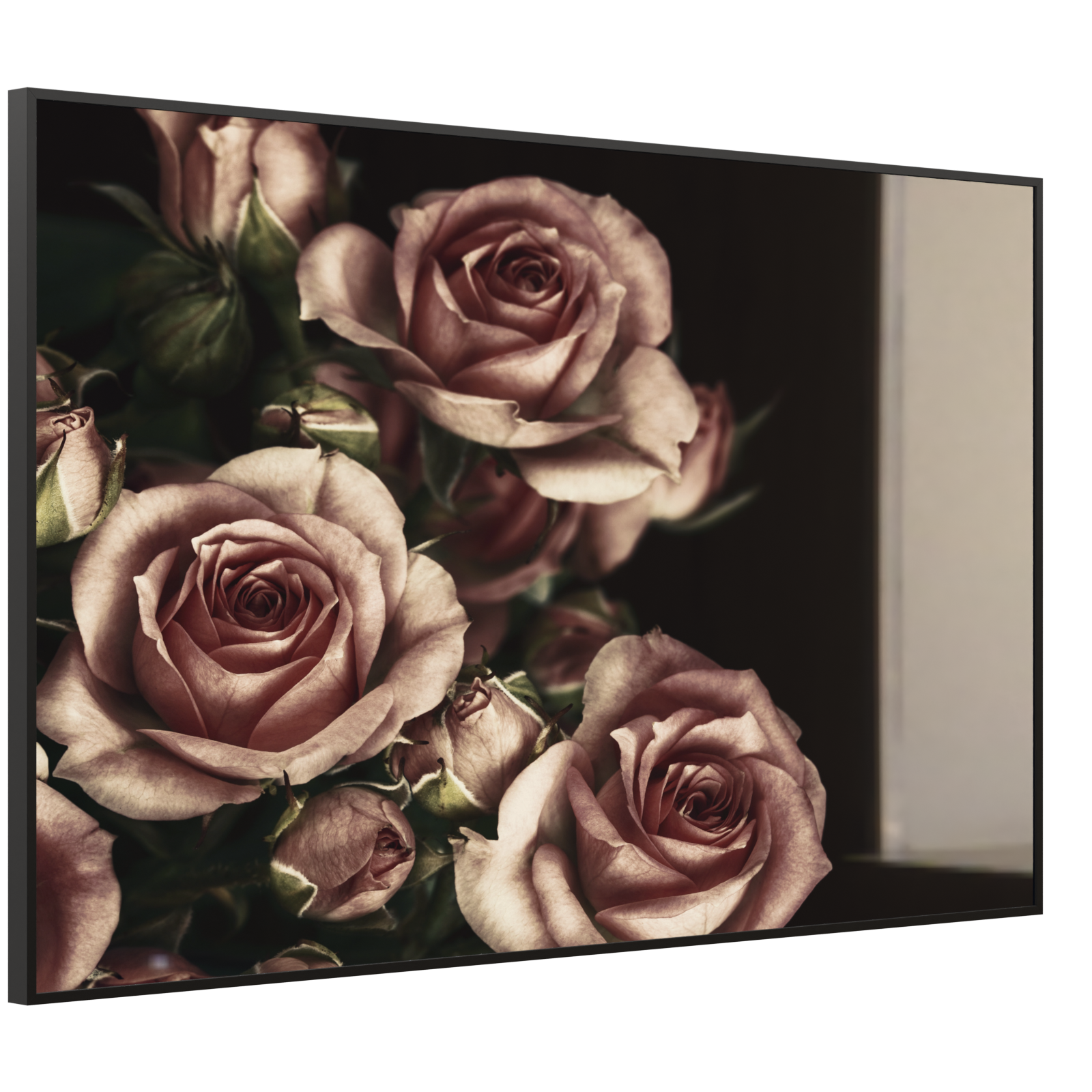 Deko Glas Wandbild Motiv 007 Rosen