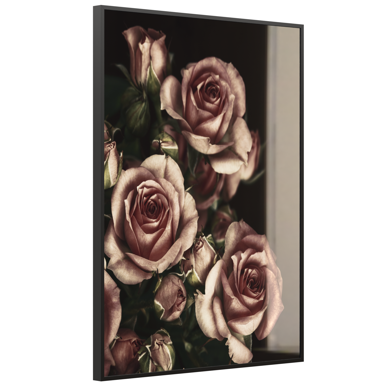 Deko Glas Wandbild Motiv 007H Rosen