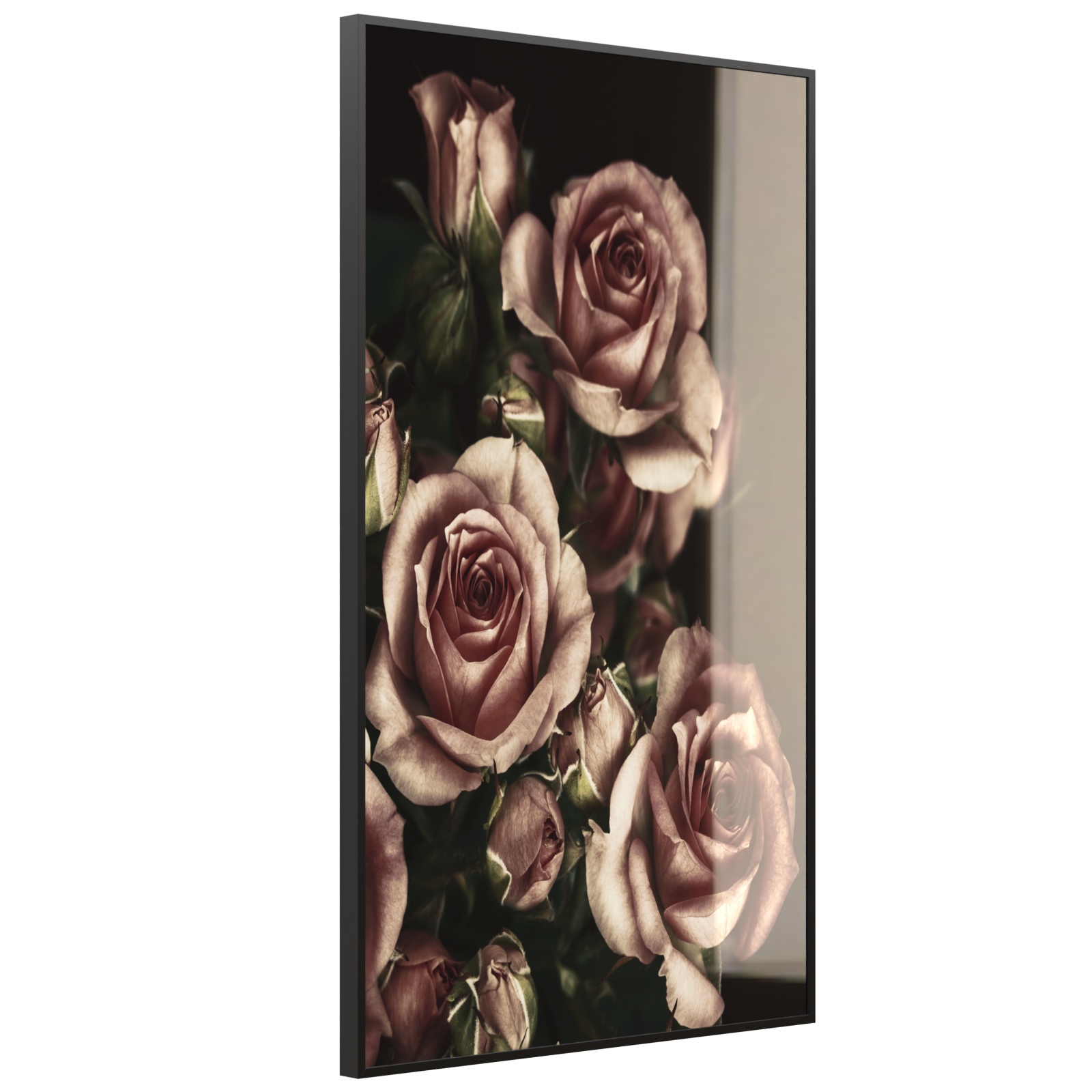 Deko Glas Wandbild Motiv 007H Rosen