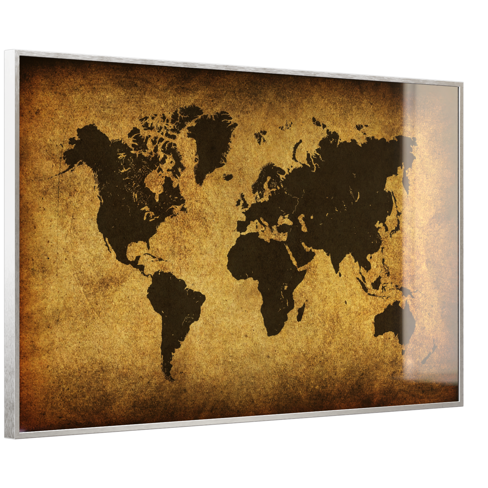 Deko Glas Wandbild Motiv 009 Weltkarte
