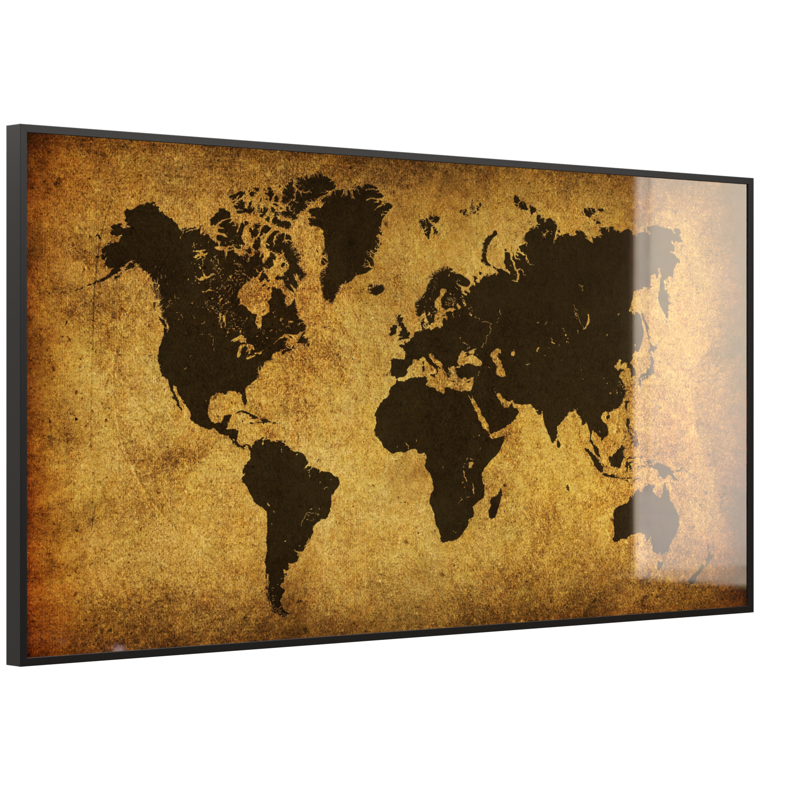 Deko Glas Wandbild Motiv 009 Weltkarte