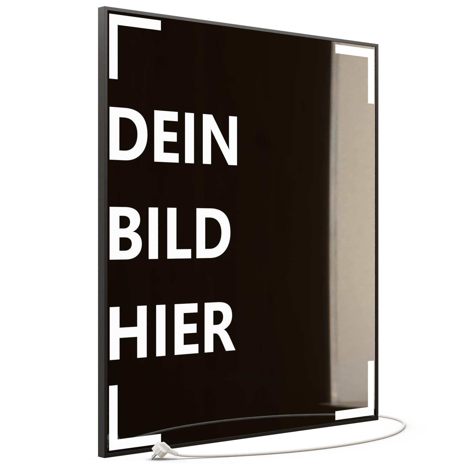 1200 Watt (100x114cm Hoch) Eigenes Motiv Glas Bild Infrarotheizung