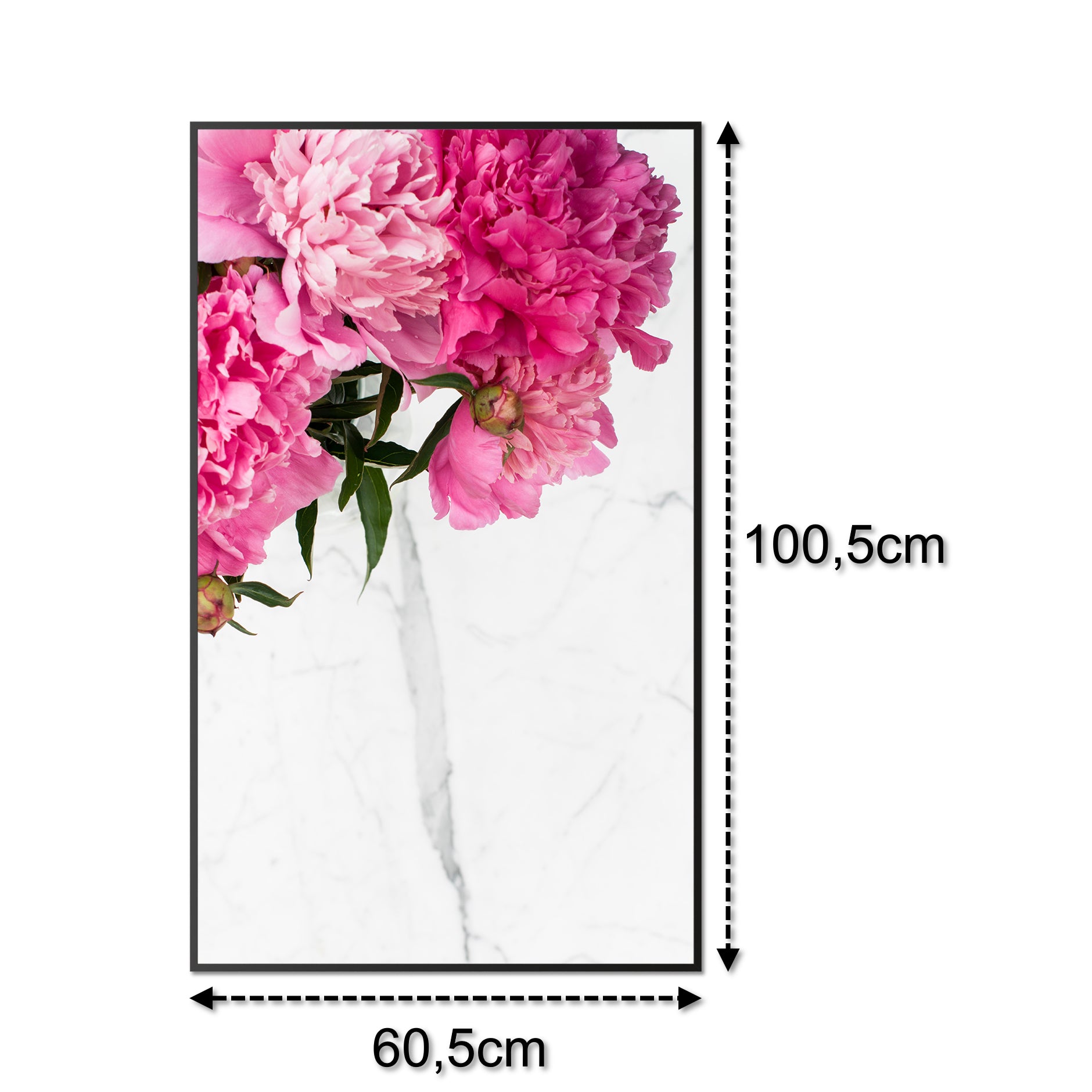 Glas Infrarotheizung 600W 013H Schwarz