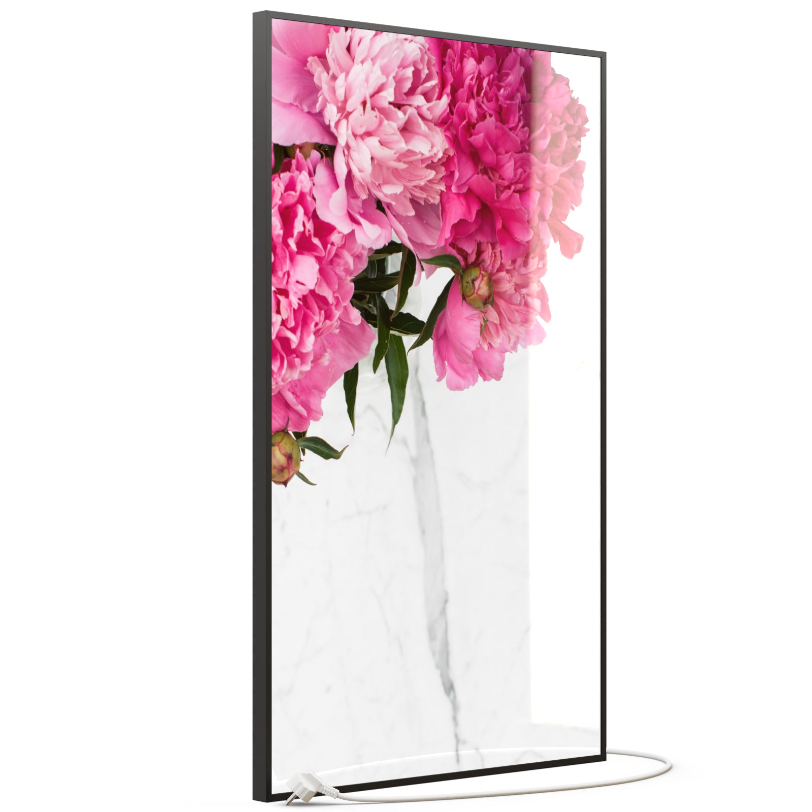 Glas Infrarotheizung 600W 013H Schwarz