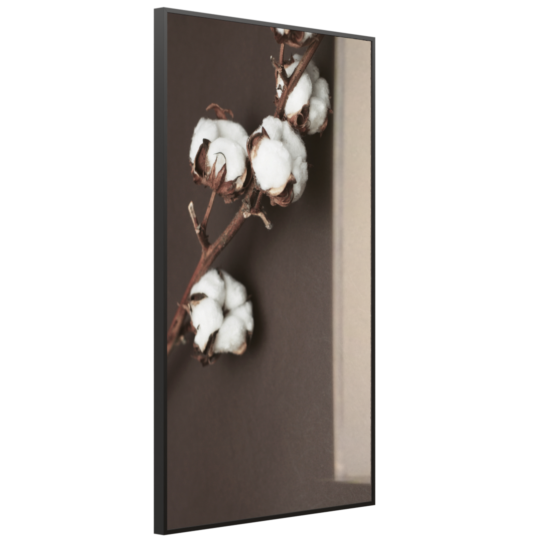 Deko Glas Wandbild Motiv 020H Baumwollpflanze