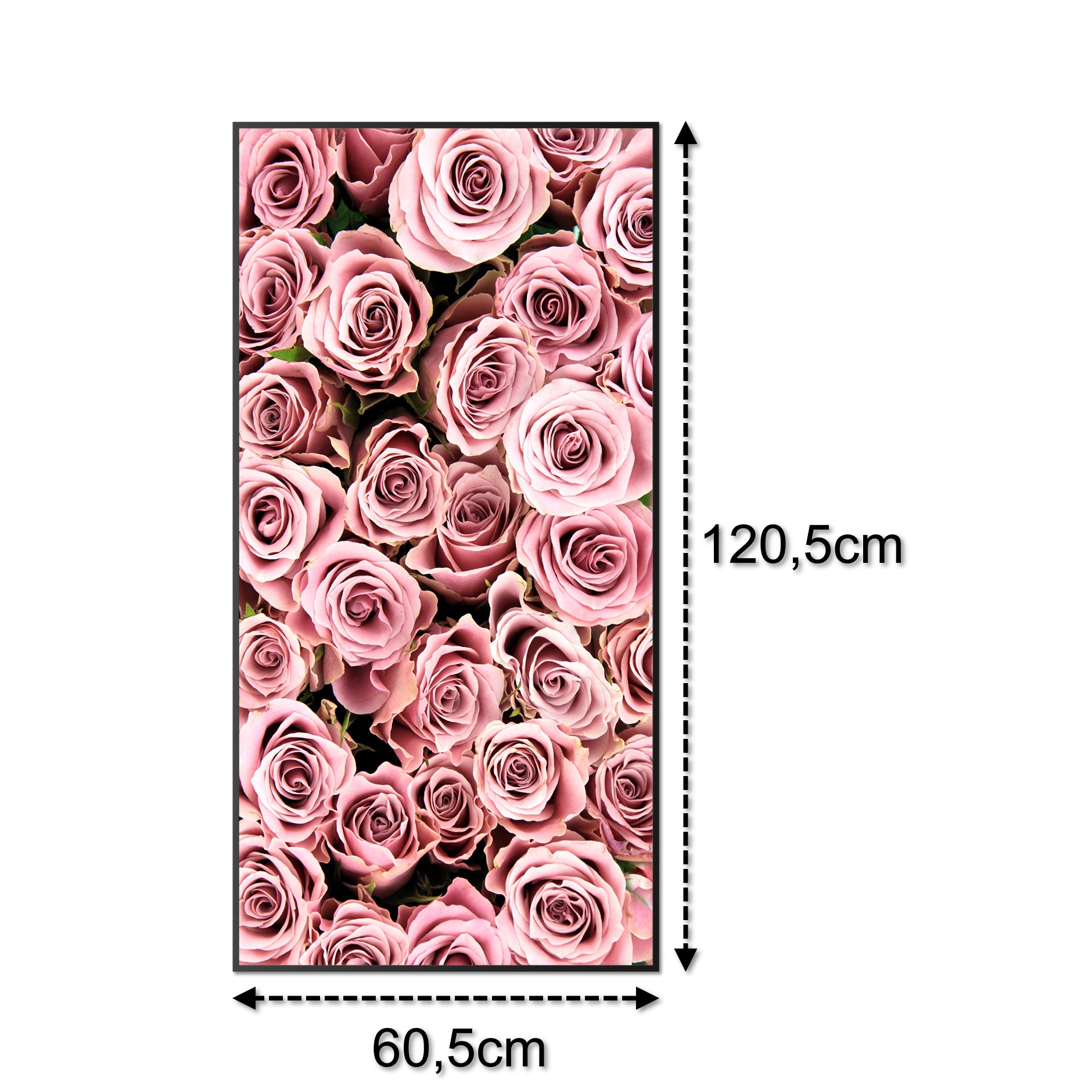 Glas Infrarotheizung 750W 021H Schwarz