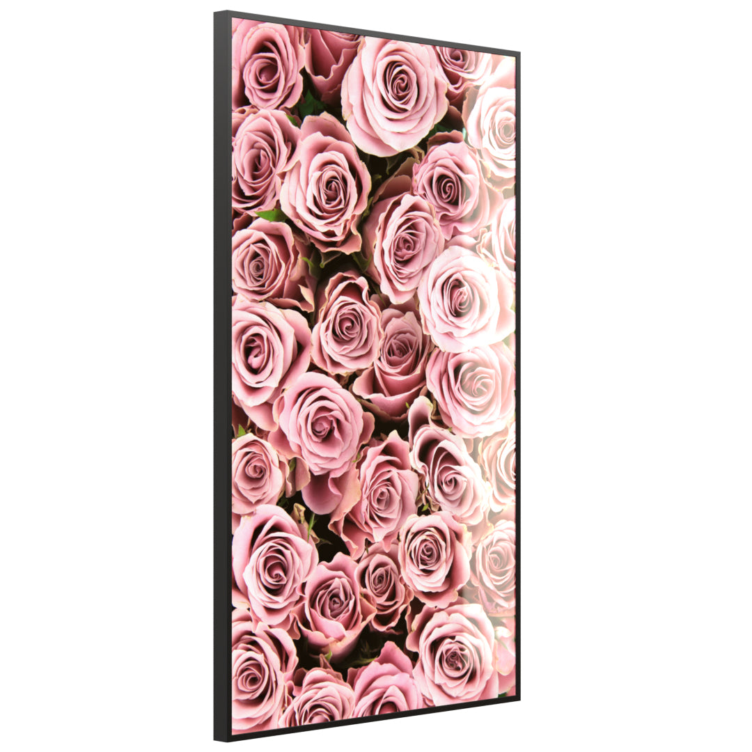Glas Infrarotheizung 350-1200W Motiv 021H Rosenstrauß