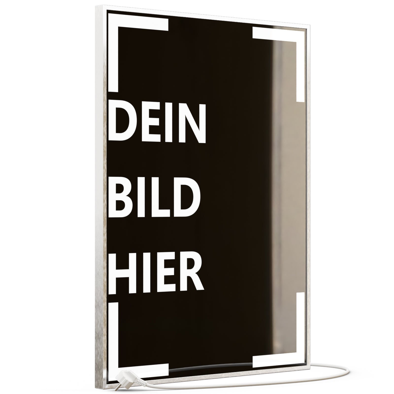500 Watt (60x80cm Hoch) Eigenes Motiv Glas Bild Infrarotheizung