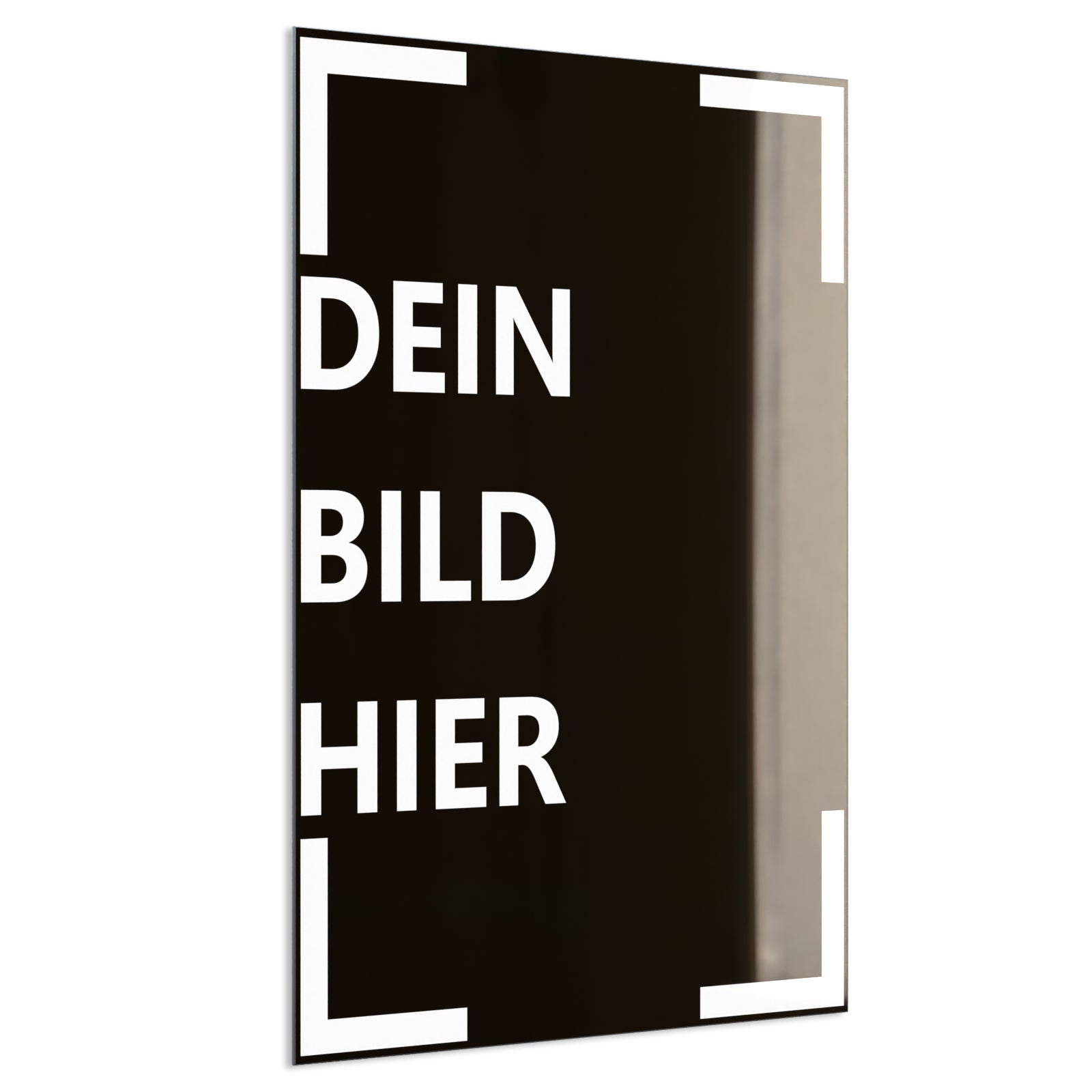 Deko Glas Bild Eigenes Motiv 60,5x80,5cm Hochformat