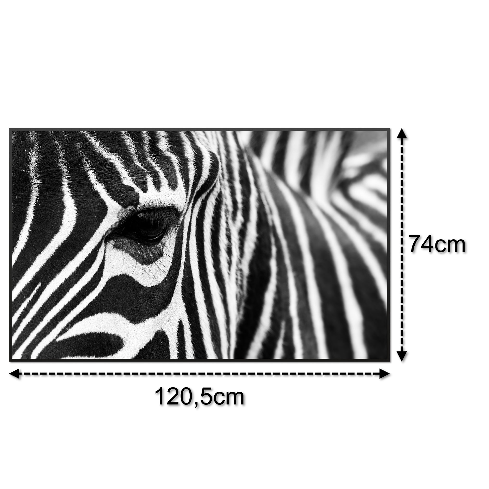 Glas Infrarotheizung 900W 050 Schwarz