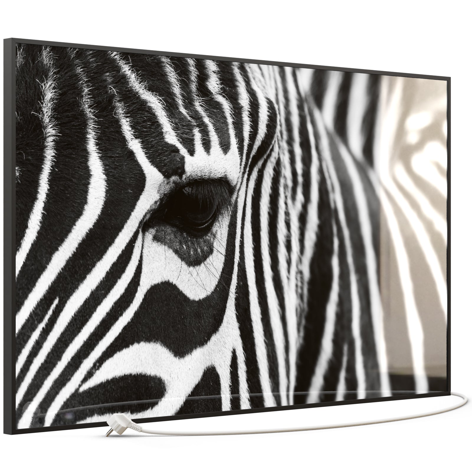 Glas Infrarotheizung 900W 050 Schwarz