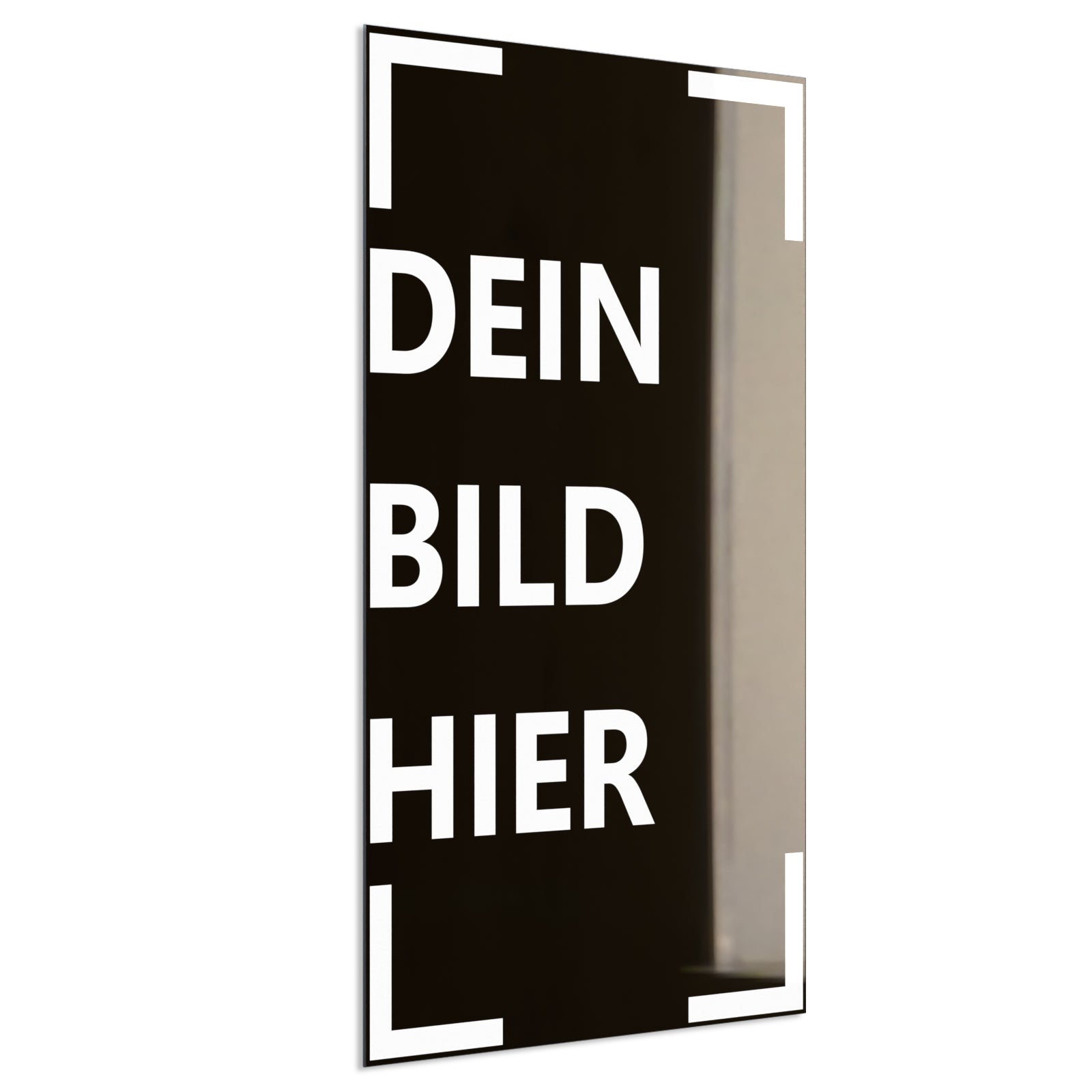 Deko Glas Bild Eigenes Motiv 60,5x100,5cm Hochformat