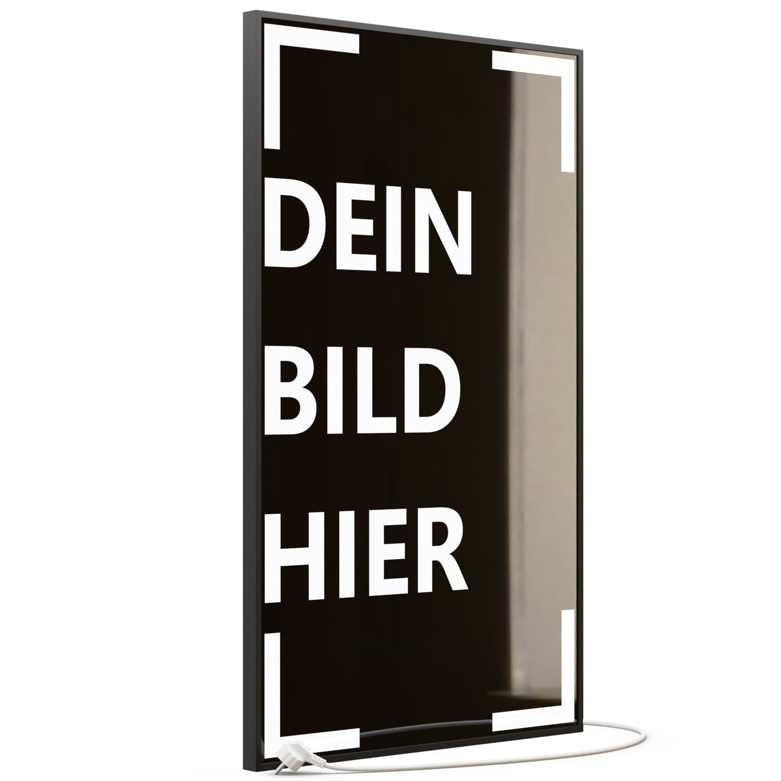 600 Watt (60x100cm Hoch) Eigenes Motiv Glas Bild Infrarotheizung